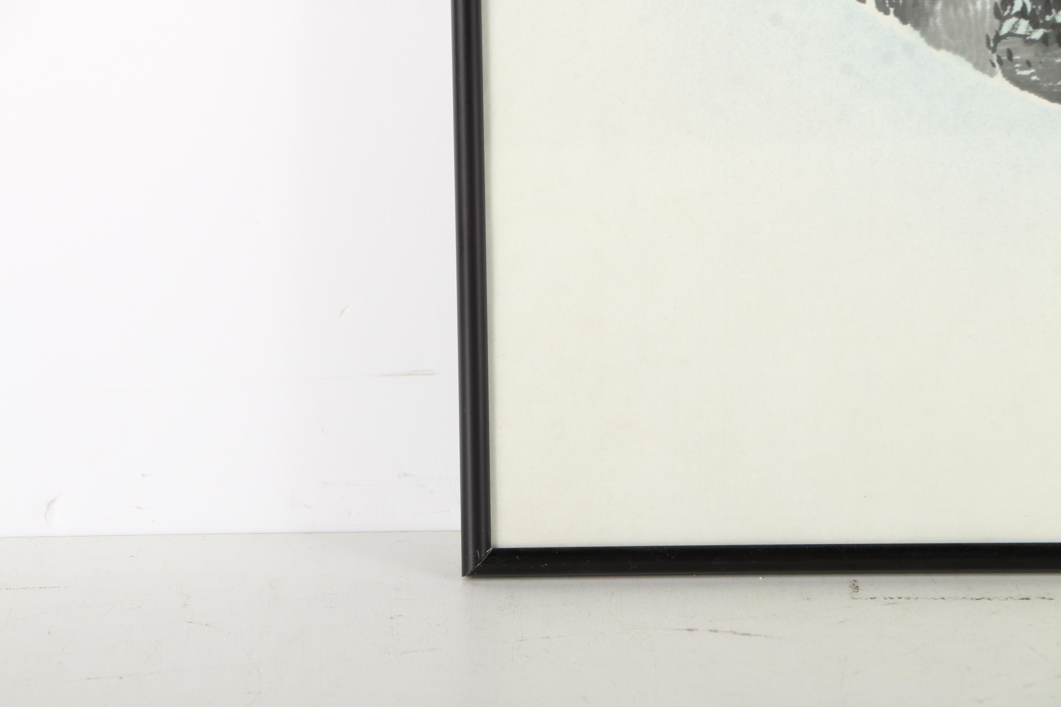 Chinese Watercolor Painting of the Great Wall