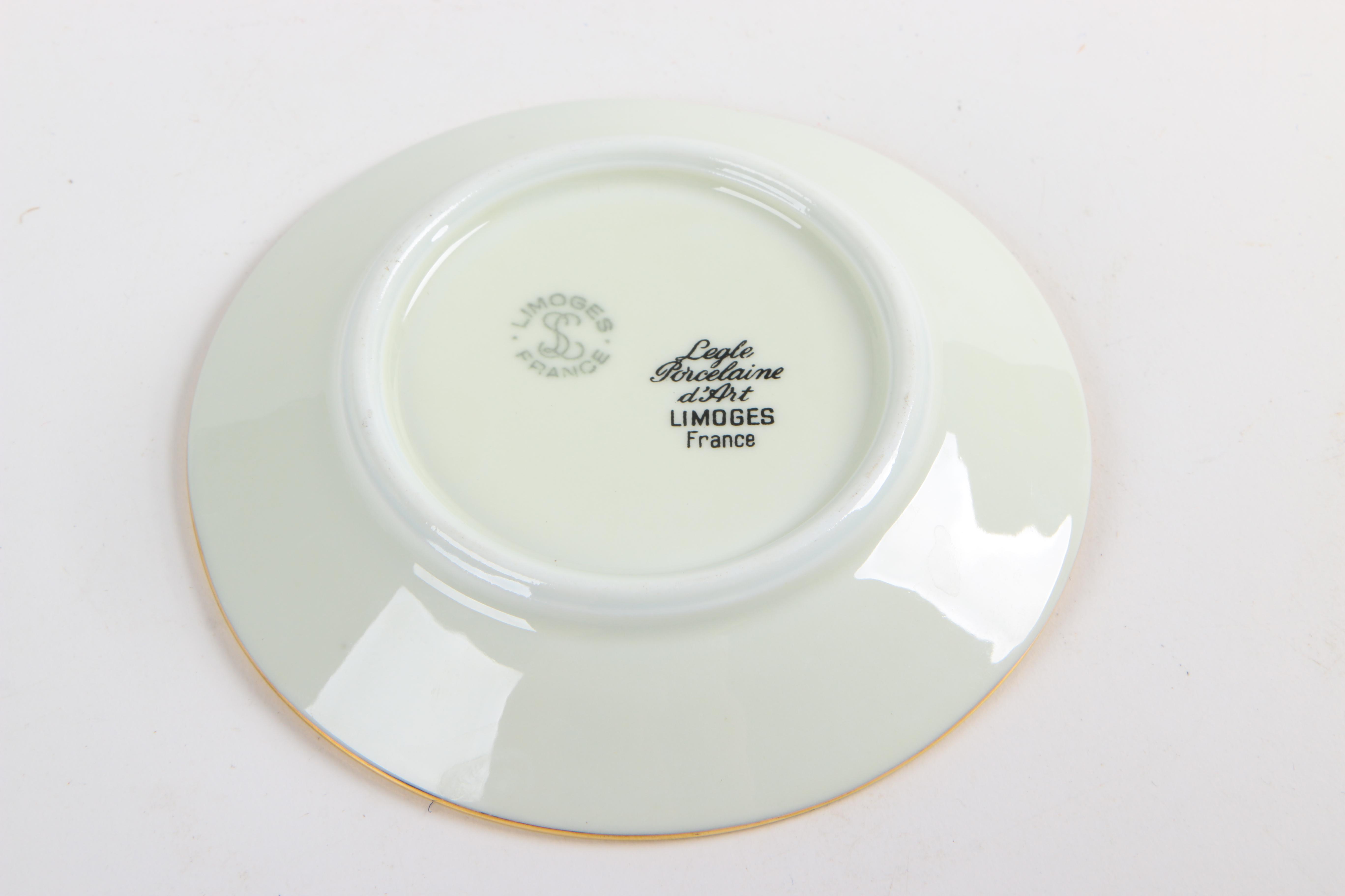 Legle Porcelaine d'Art and Legrand Lebouc Espresso Set