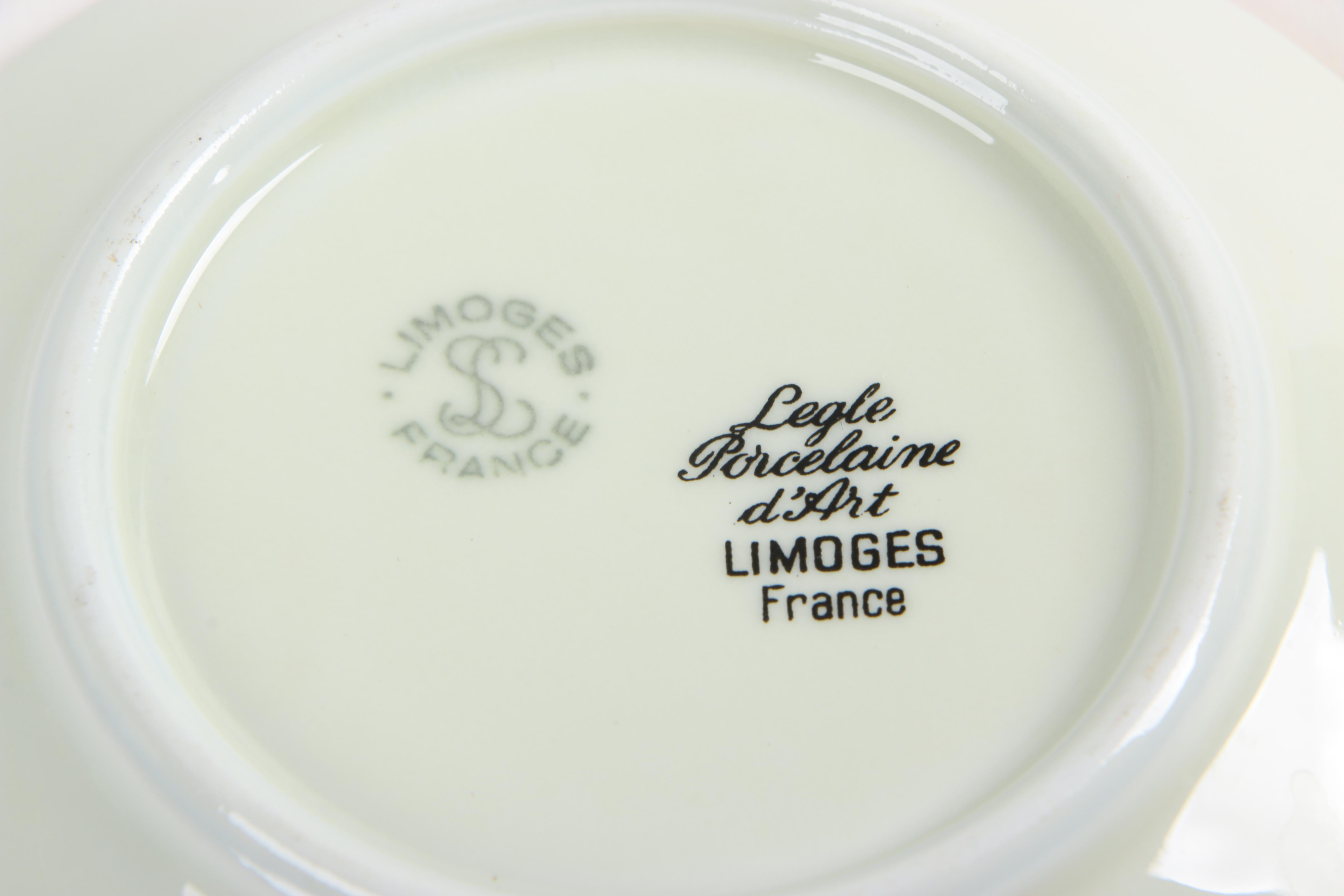 Legle Porcelaine d'Art and Legrand Lebouc Espresso Set