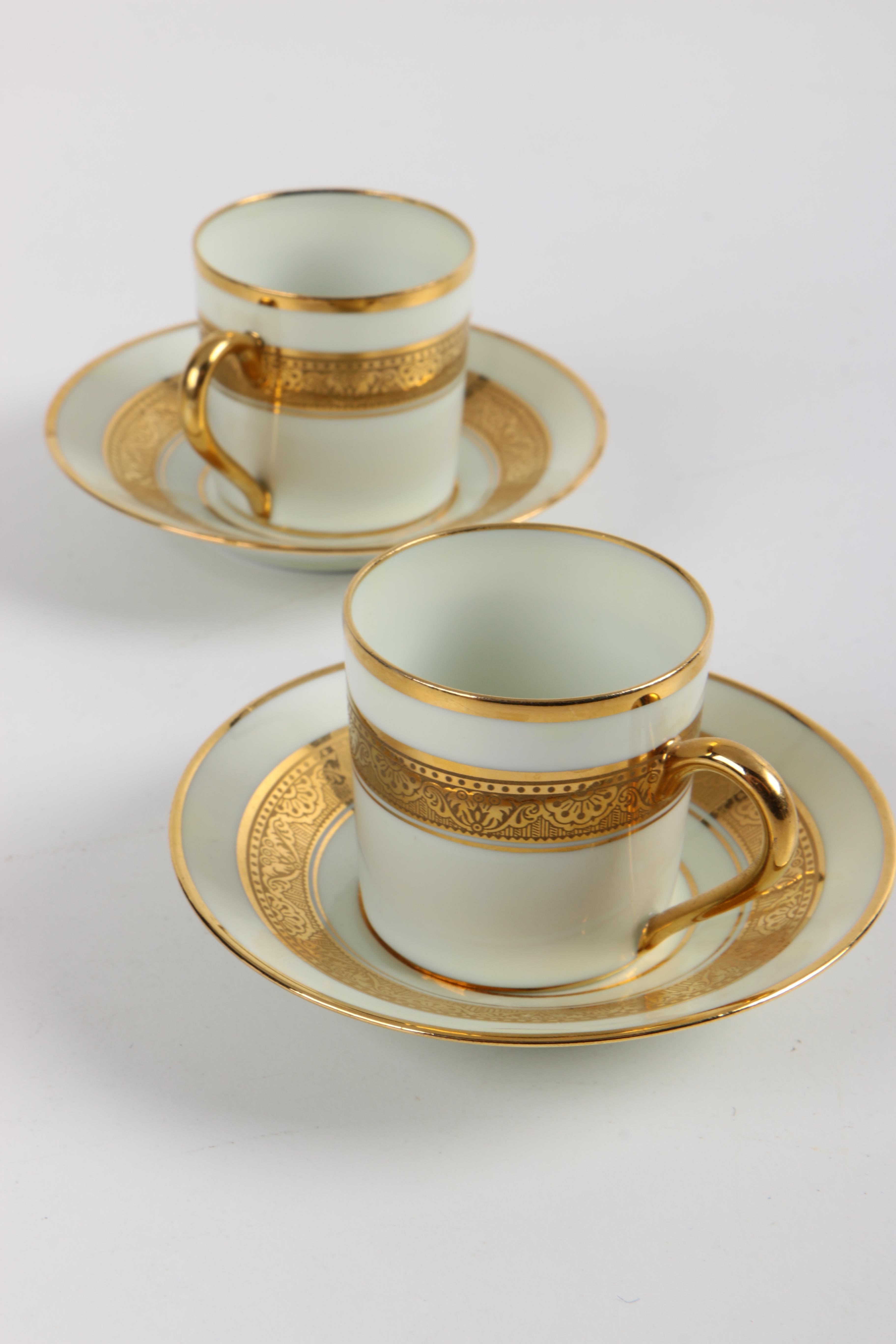 Legle Porcelaine d'Art and Legrand Lebouc Espresso Set