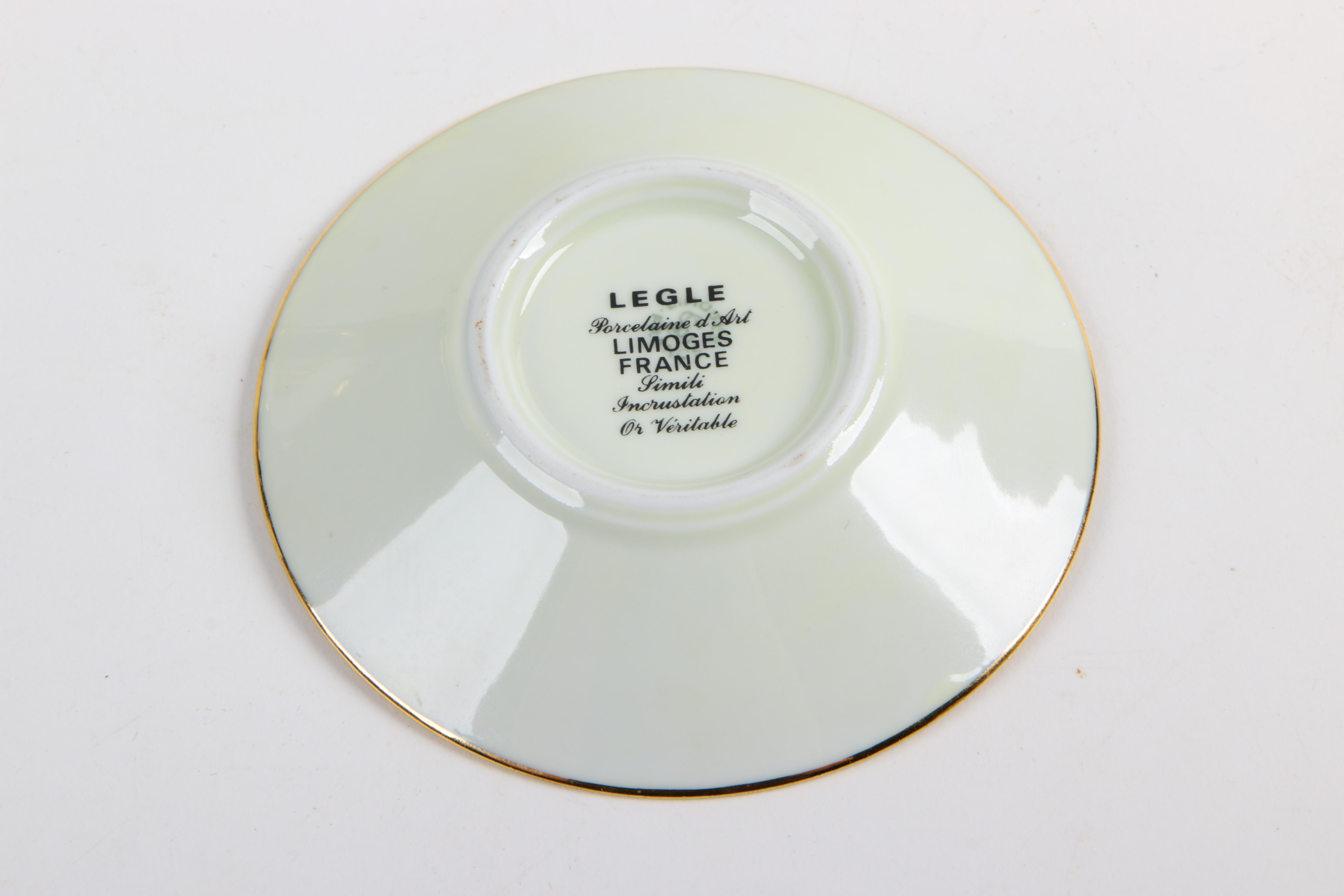 Legle Porcelaine d'Art and Legrand Lebouc Espresso Set