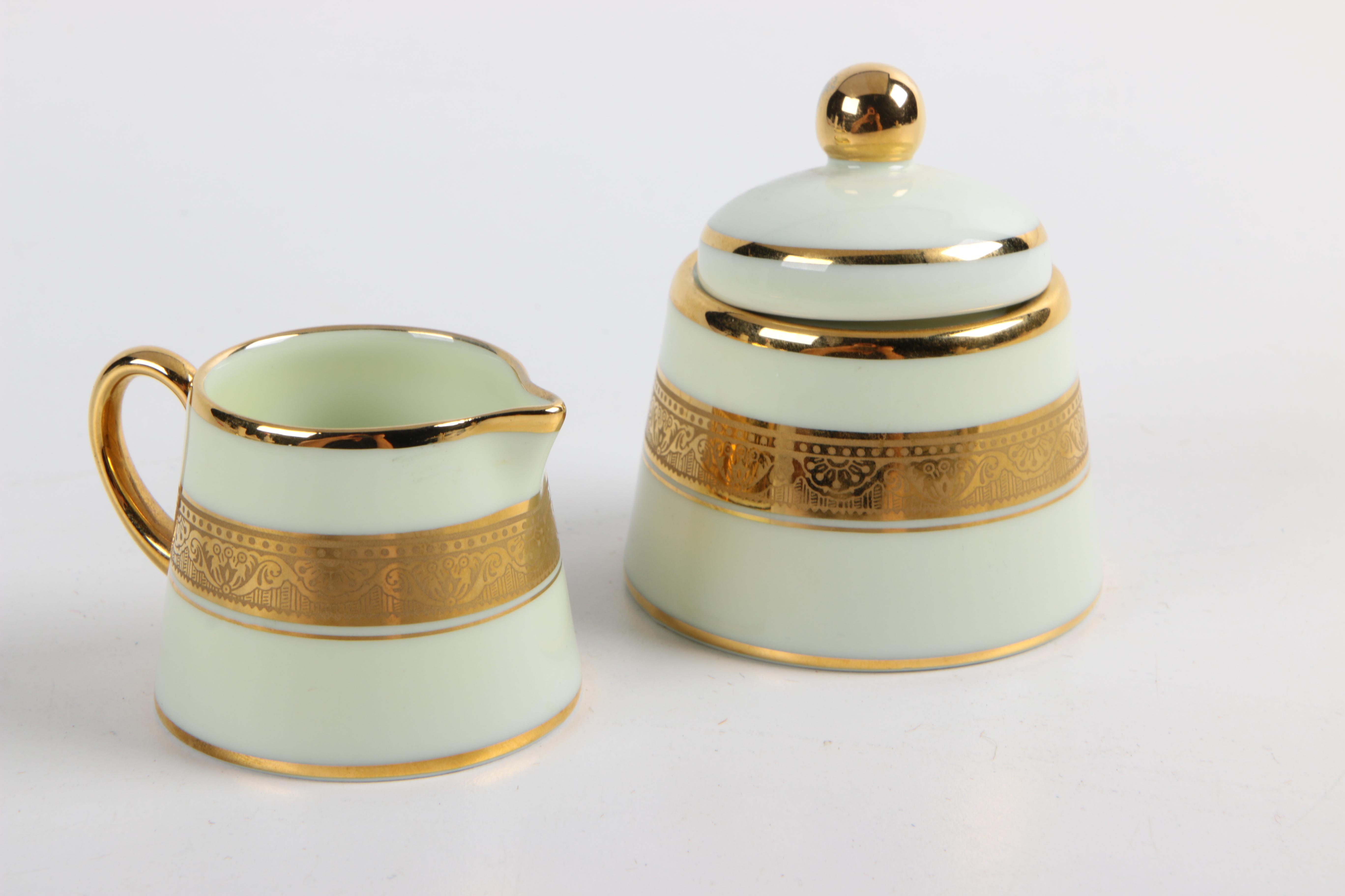 Legle Porcelaine d'Art and Legrand Lebouc Espresso Set