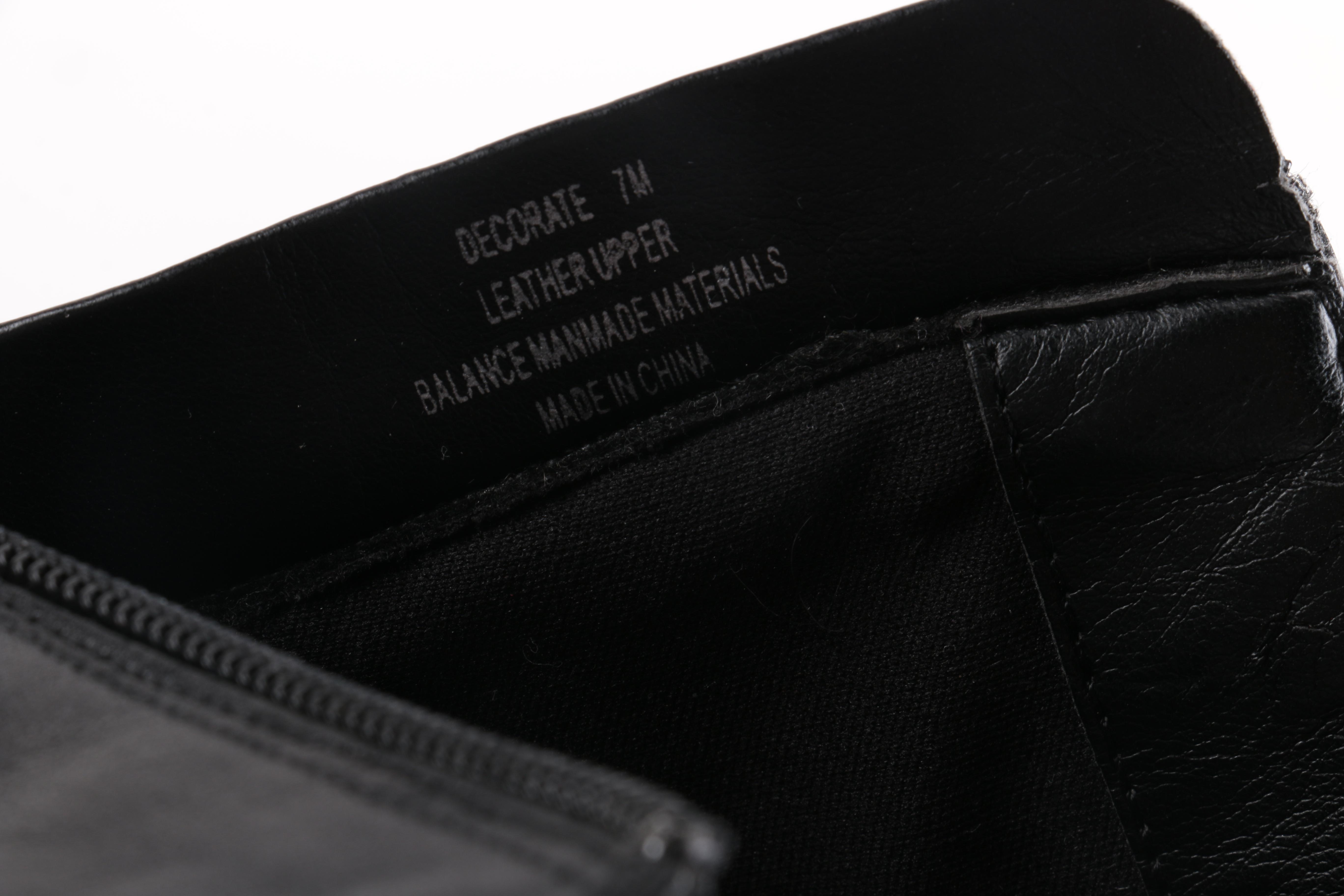 Bloomingdales Black Leather Ankle Boots