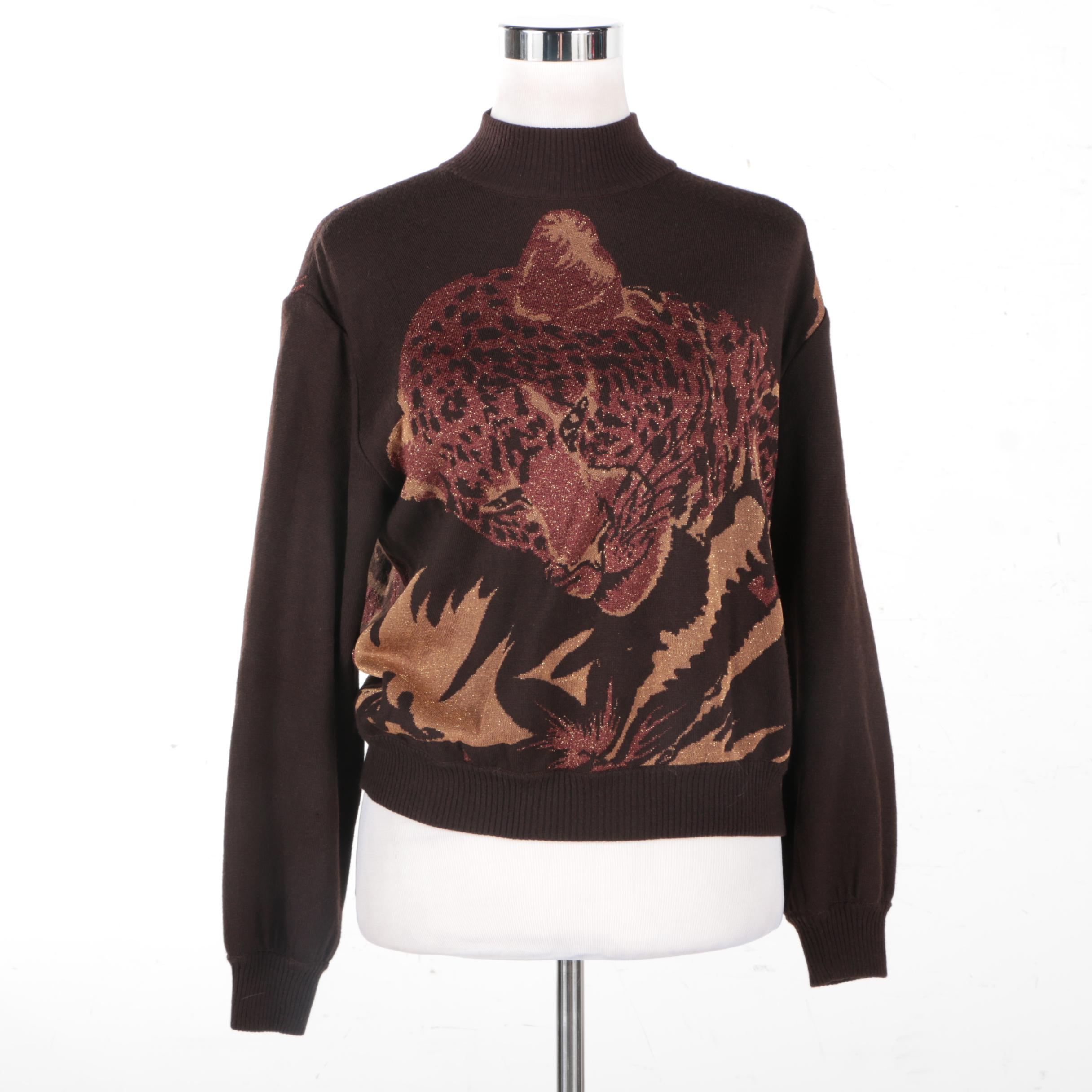 St. John Sport by Marie Gray Leopard Sweater