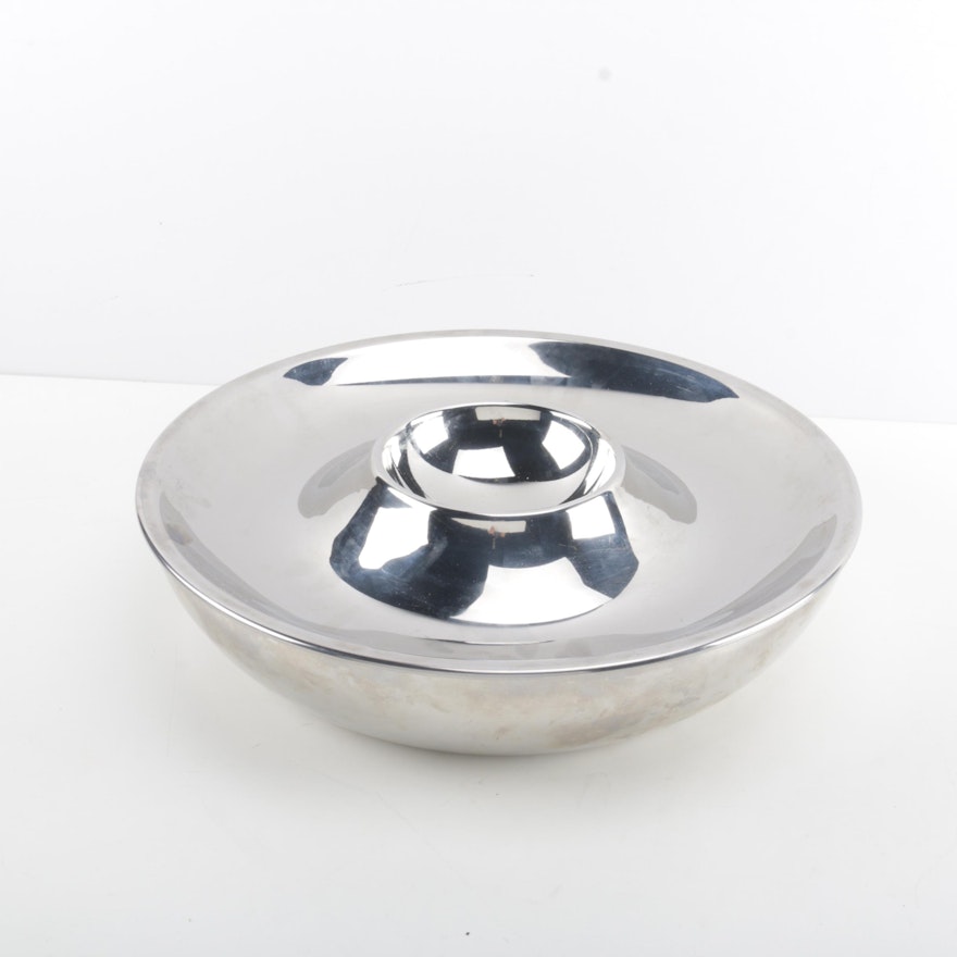 Stainless Steel Chip and Dip Bowl