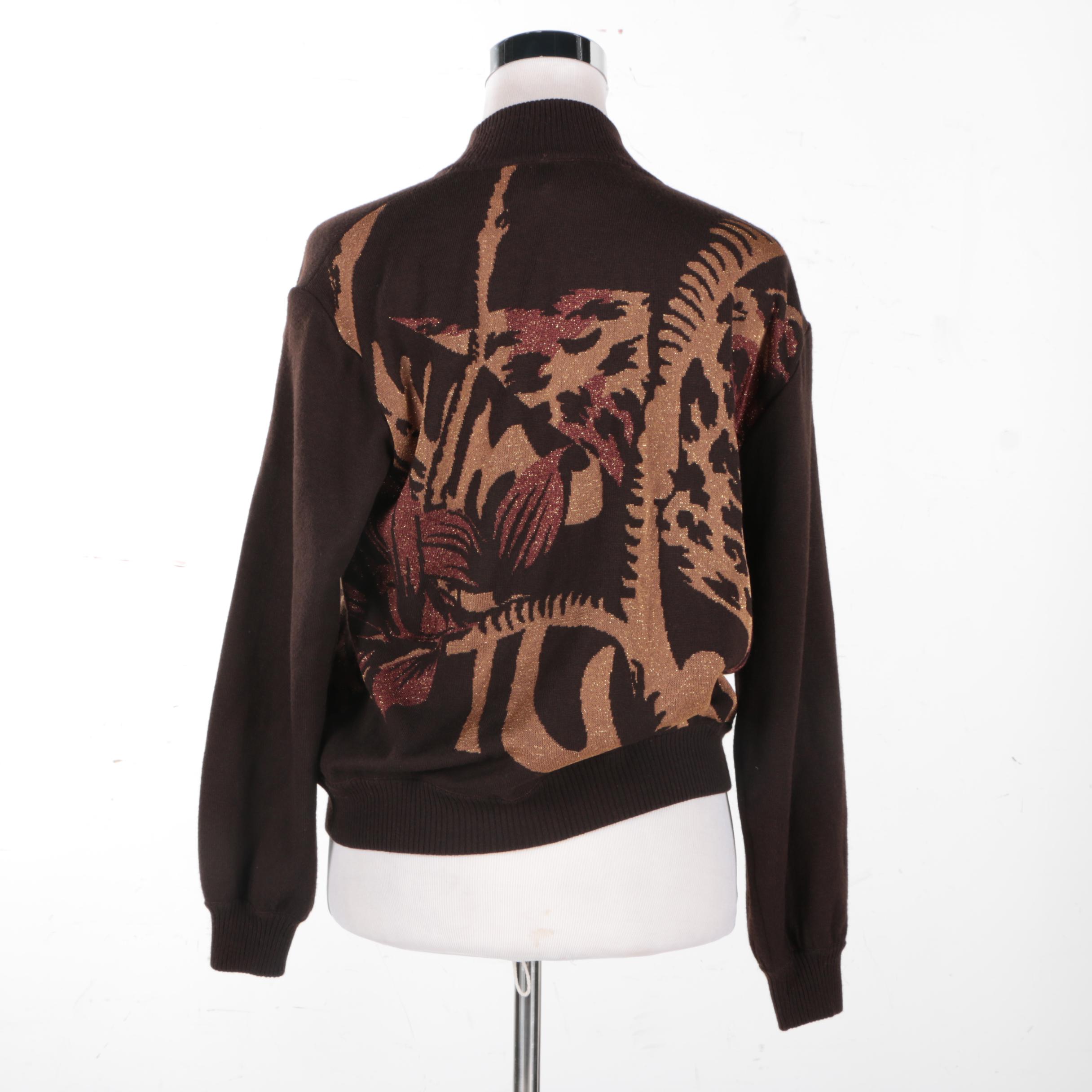St. John Sport by Marie Gray Leopard Sweater