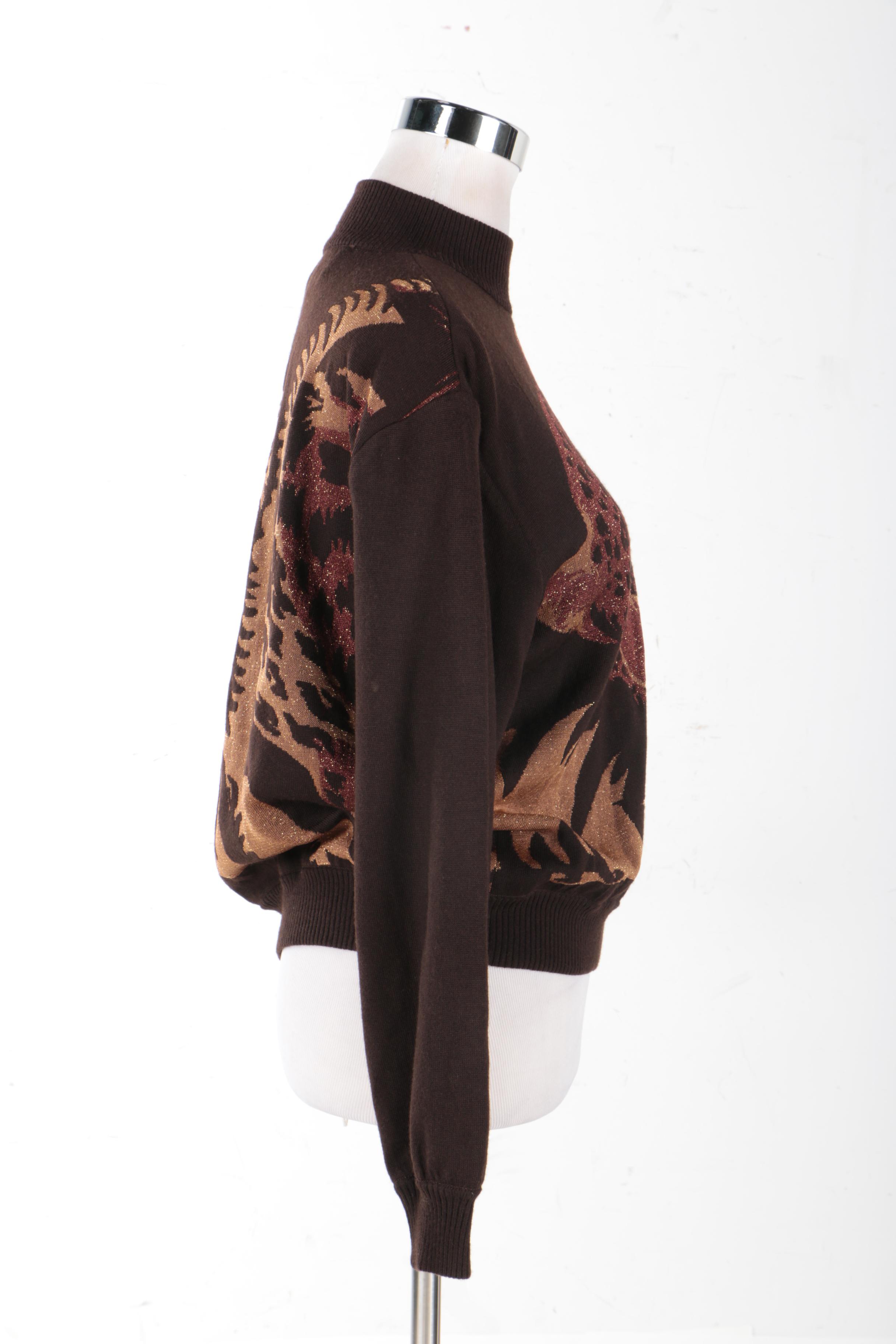 St. John Sport by Marie Gray Leopard Sweater