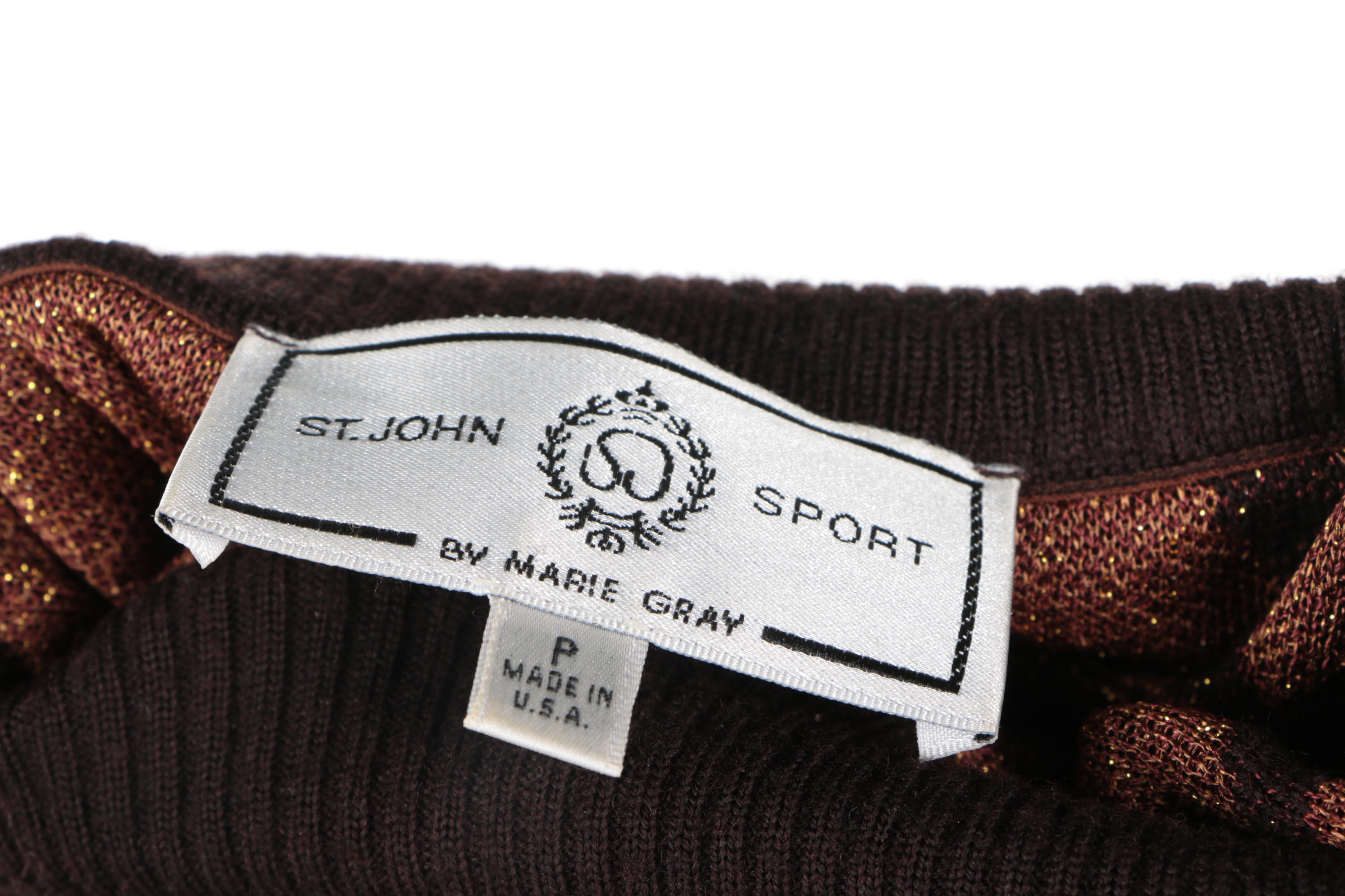 St. John Sport by Marie Gray Leopard Sweater