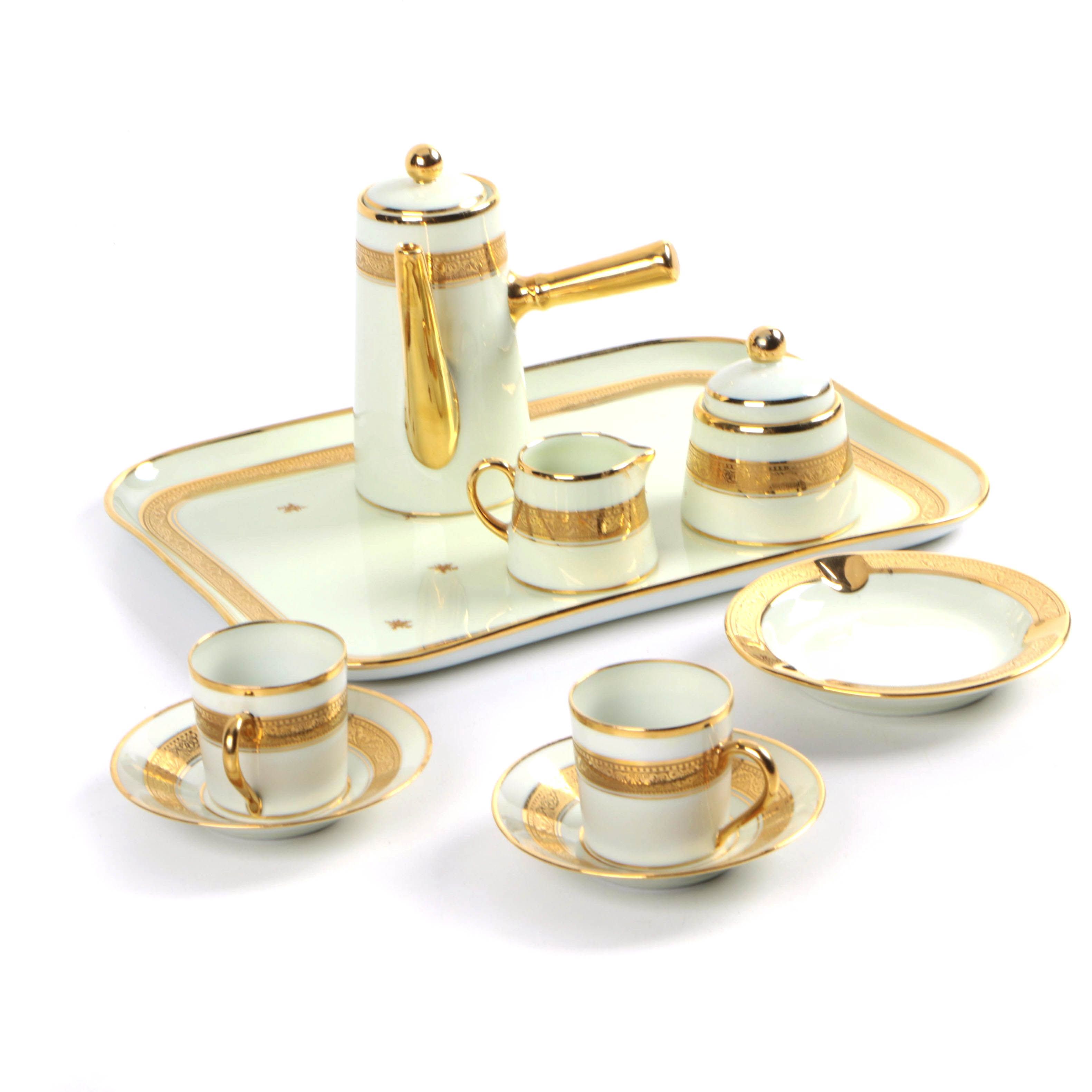 Legle Porcelaine d'Art and Legrand Lebouc Espresso Set