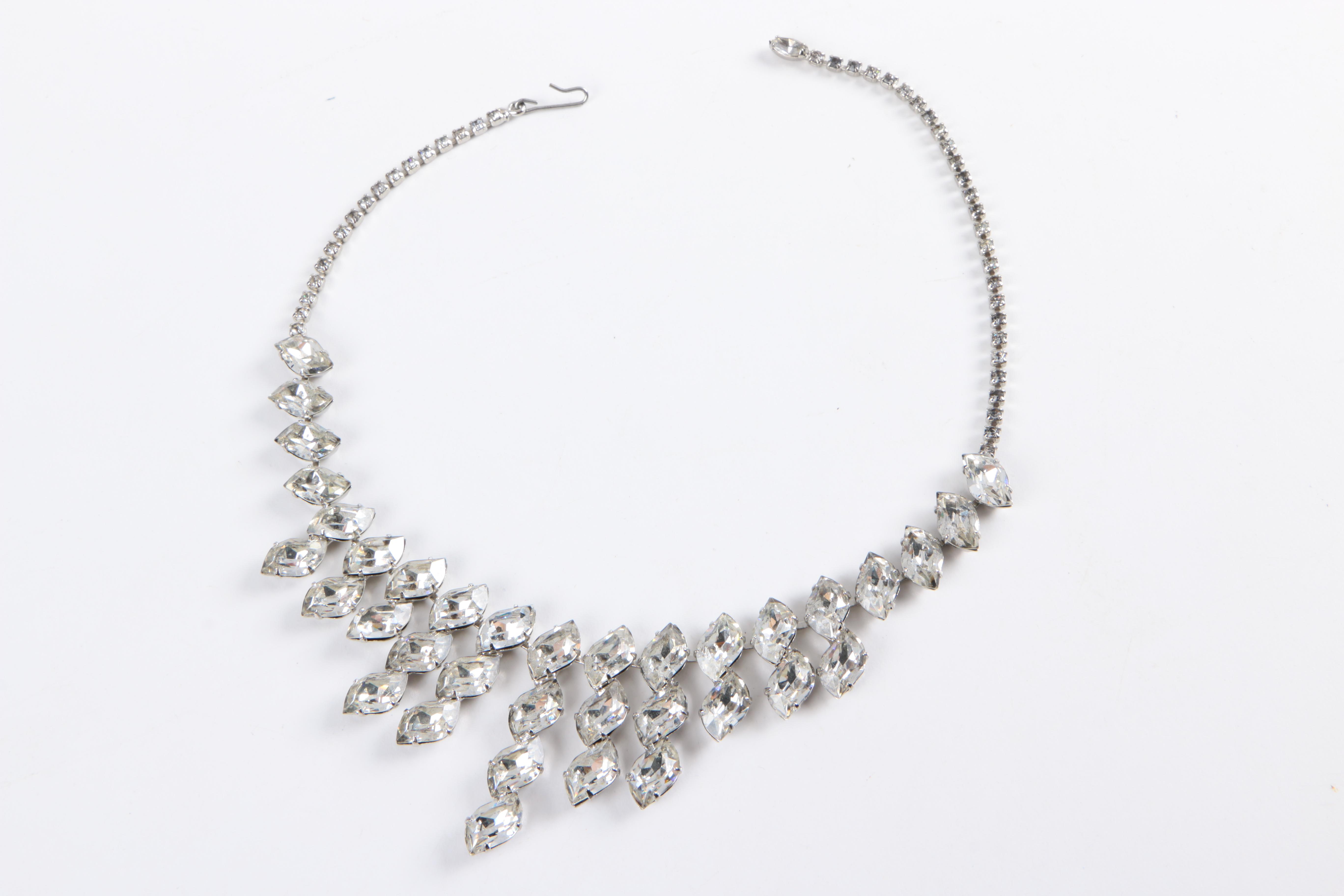 Assorted Rhinestone Jewelry Including Judy Lee