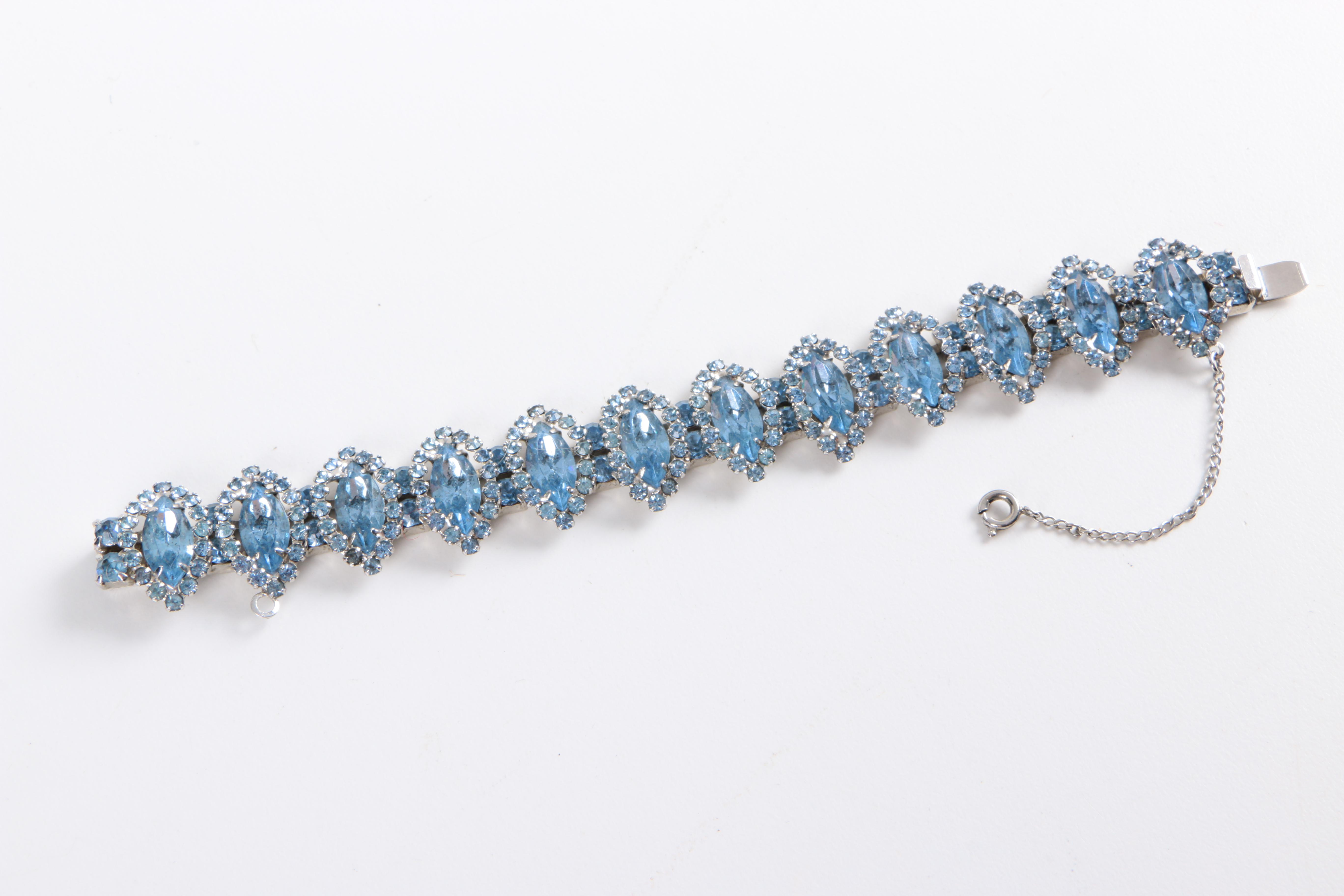 Assorted Rhinestone Jewelry Including Judy Lee