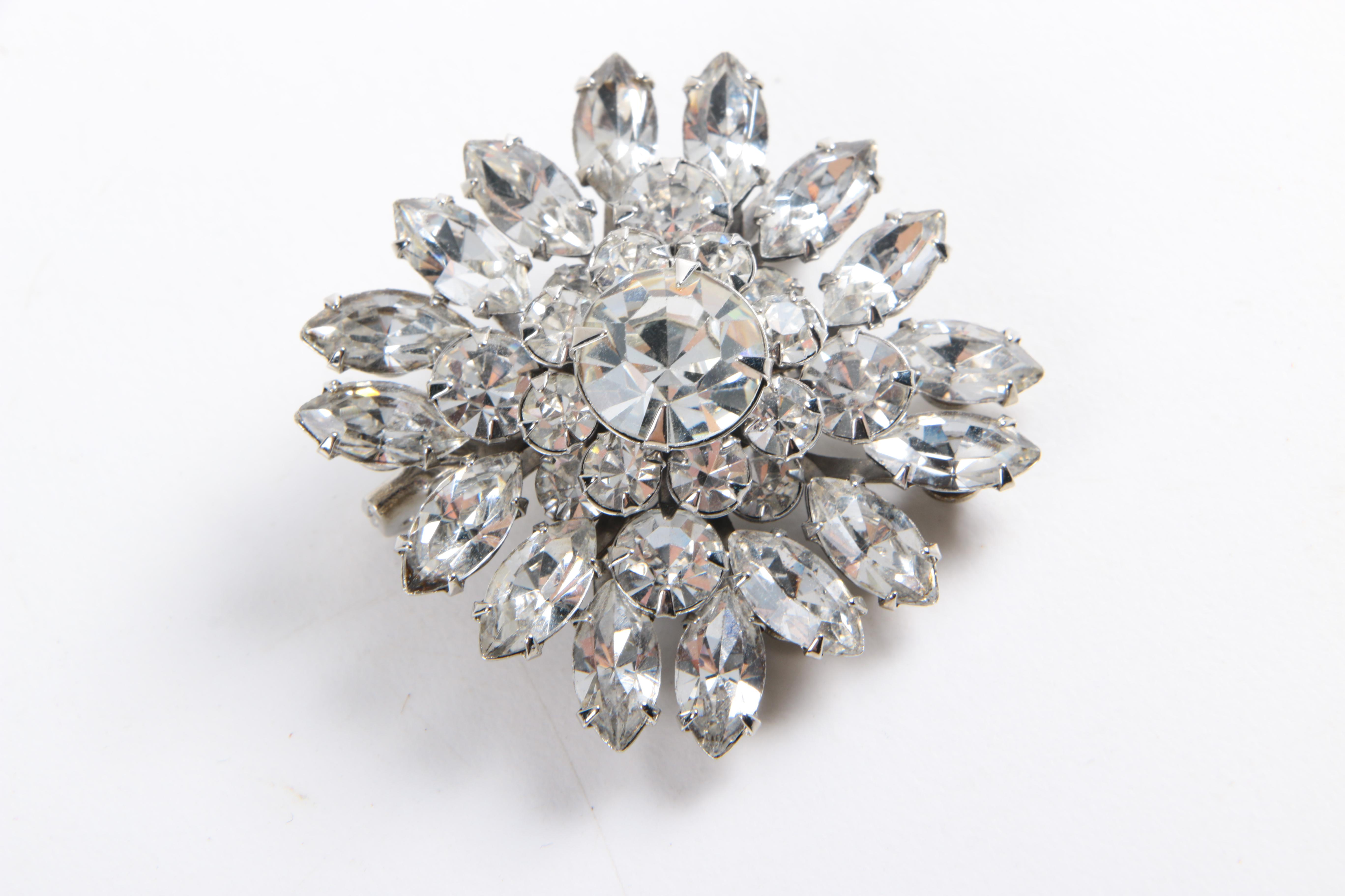 Assorted Rhinestone Jewelry Including Judy Lee