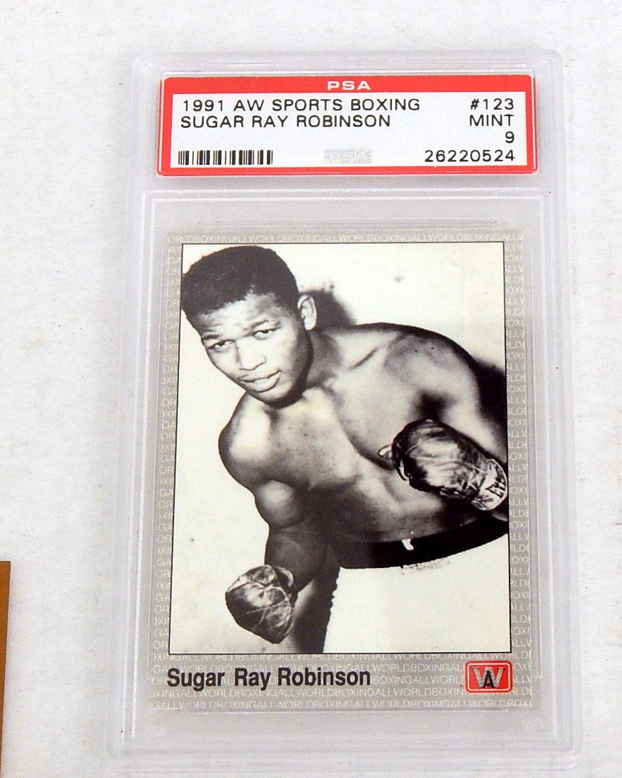 Unused Boxing Fight Tickets and Sports Cards with Dempsey, Foreman, Leonard