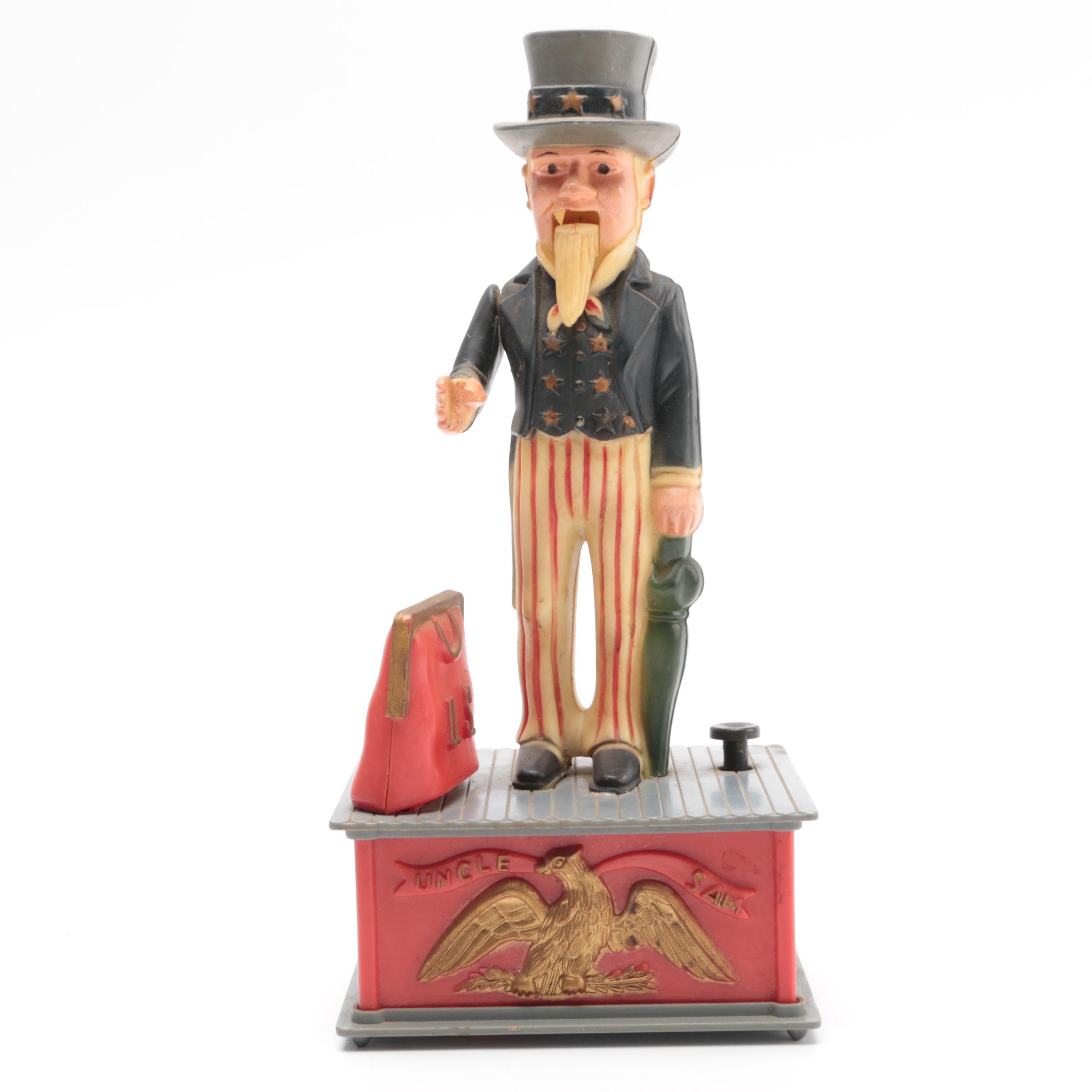 Uncle Sam Plastic Coin Bank
