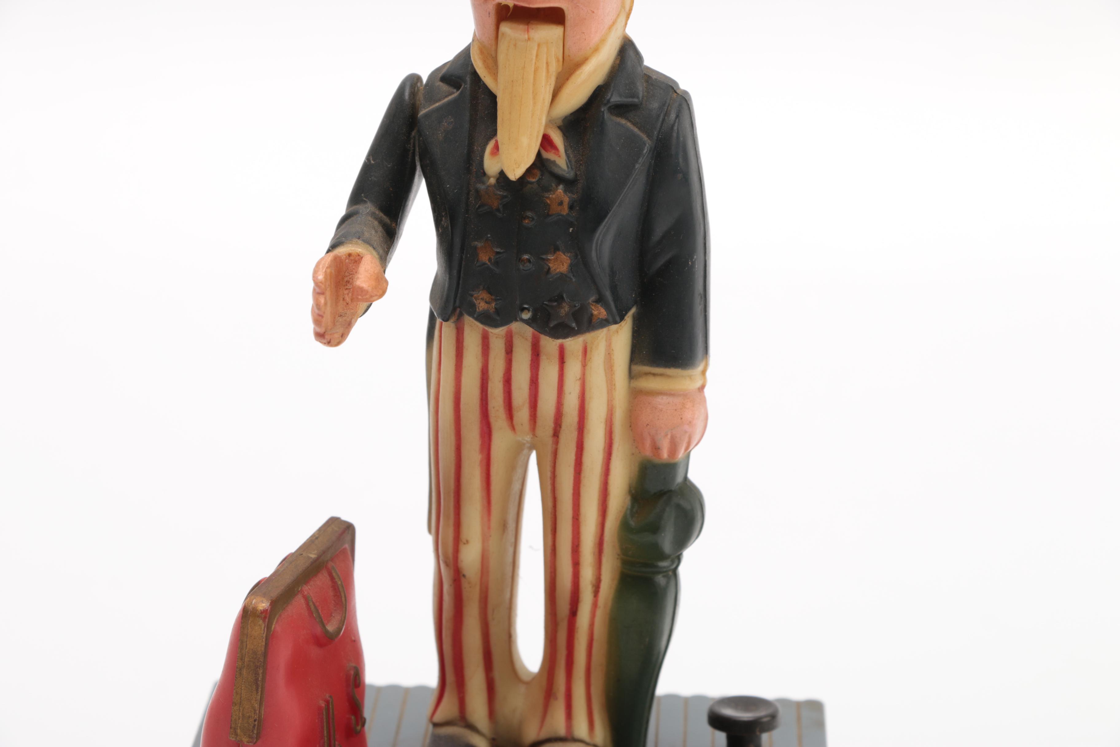Uncle Sam Plastic Coin Bank