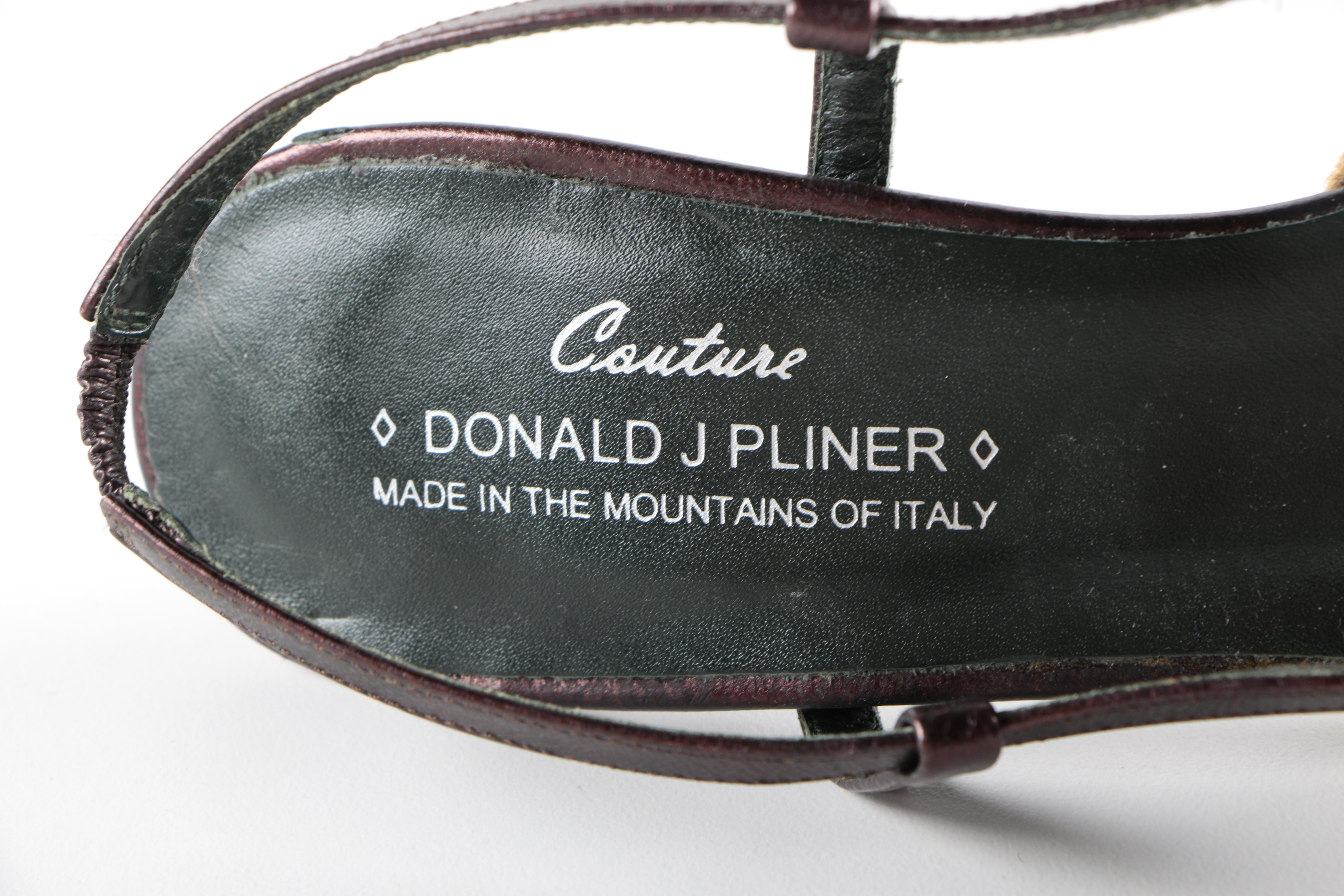 Donald J Pliner Couture Kitten Heel Slingbacks