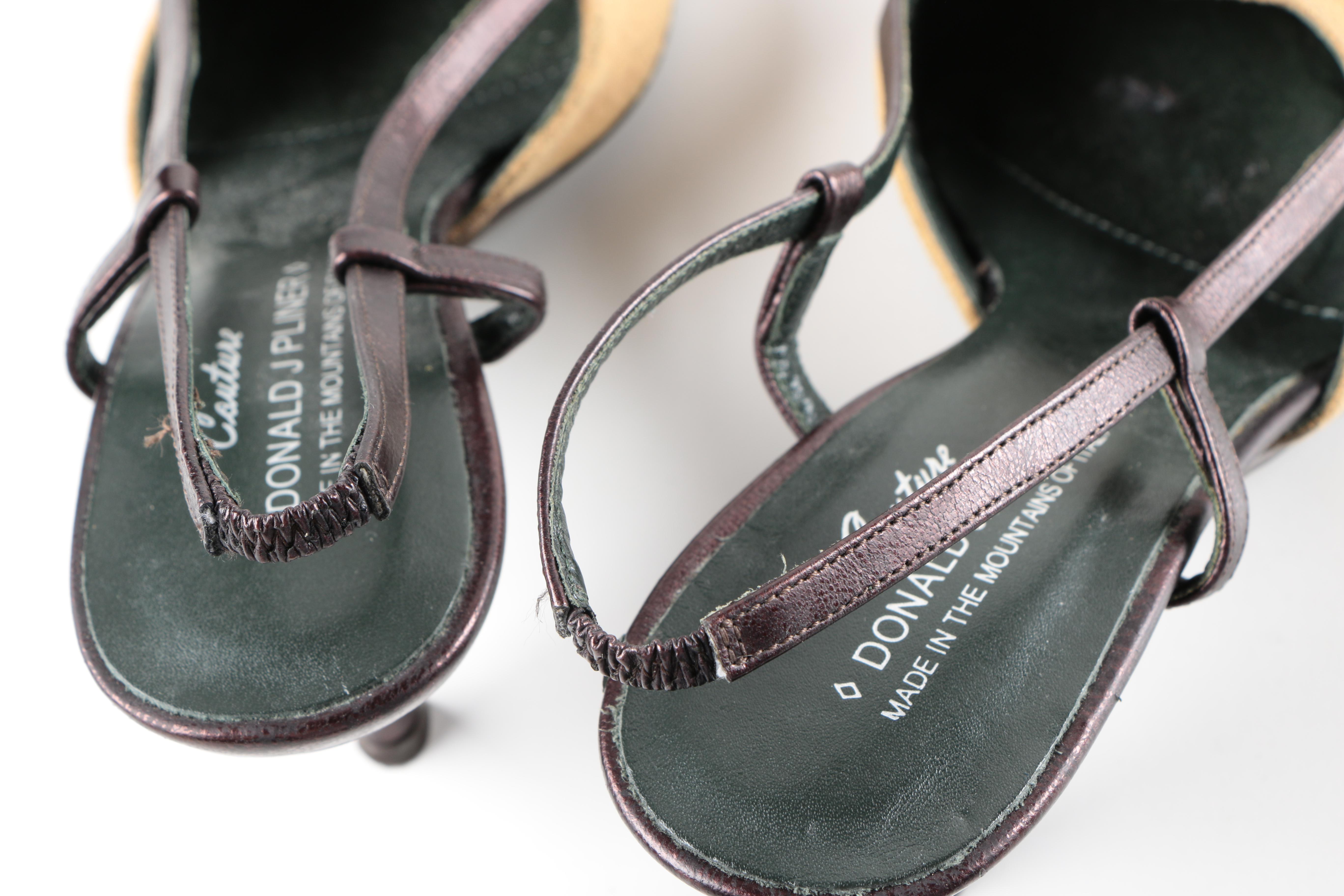 Donald J Pliner Couture Kitten Heel Slingbacks