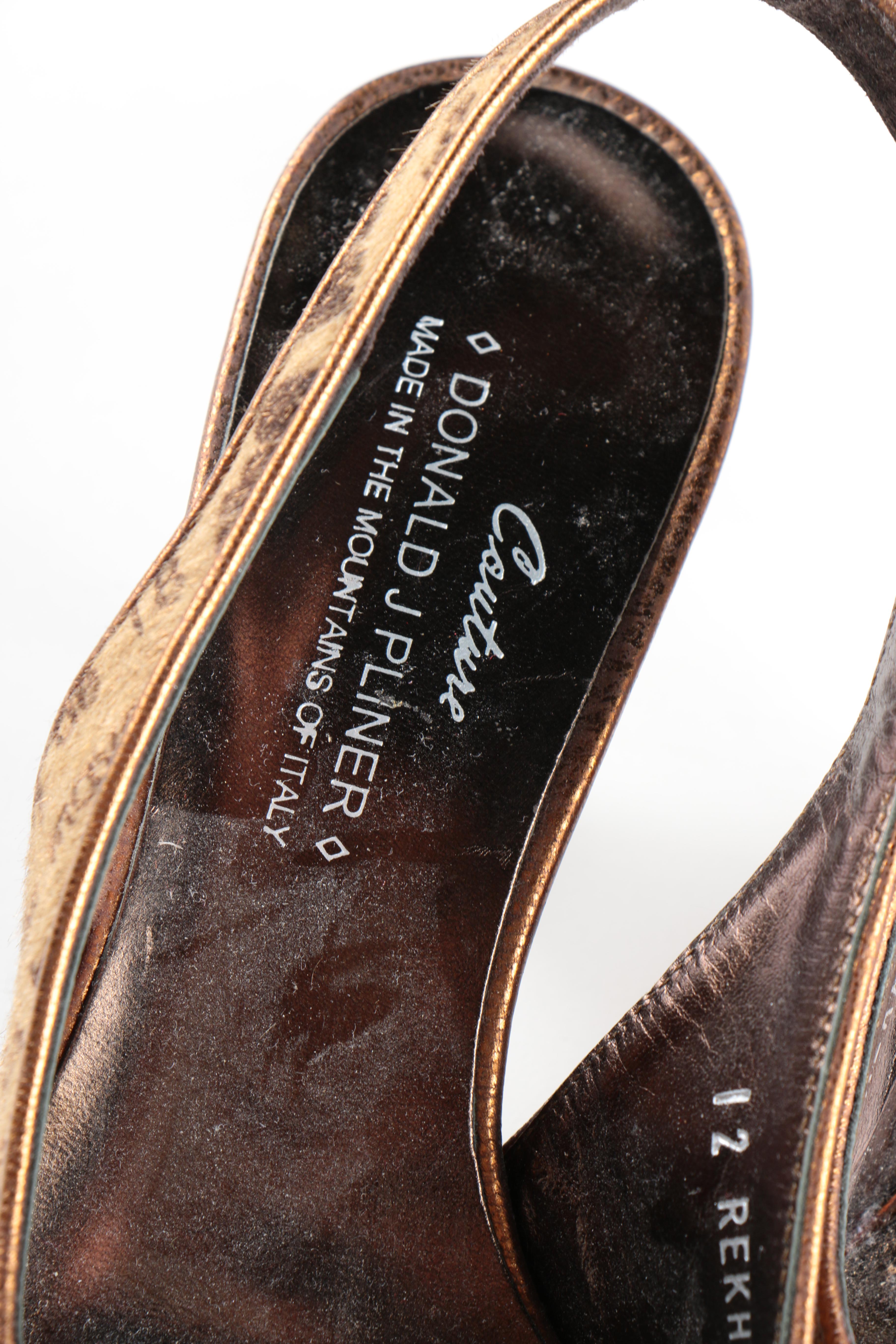 Donald J Pliner Couture Kitten Heel Slingbacks