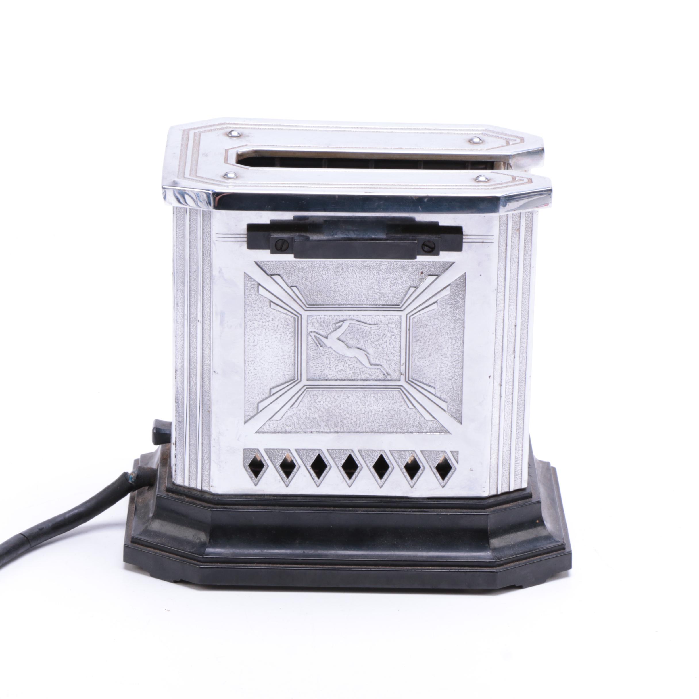 1930s Edison General Electric "Gazelle" Toaster