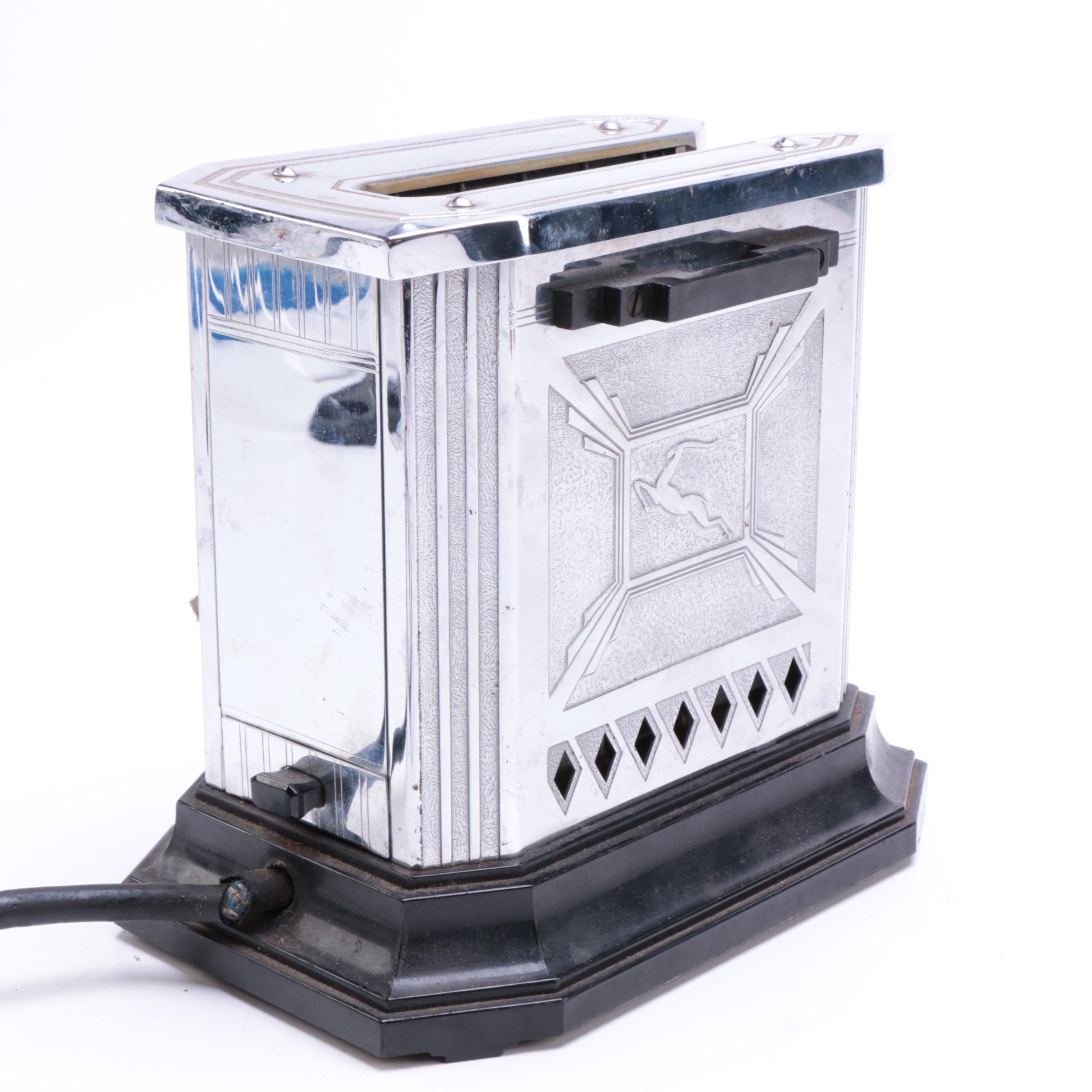 1930s Edison General Electric "Gazelle" Toaster