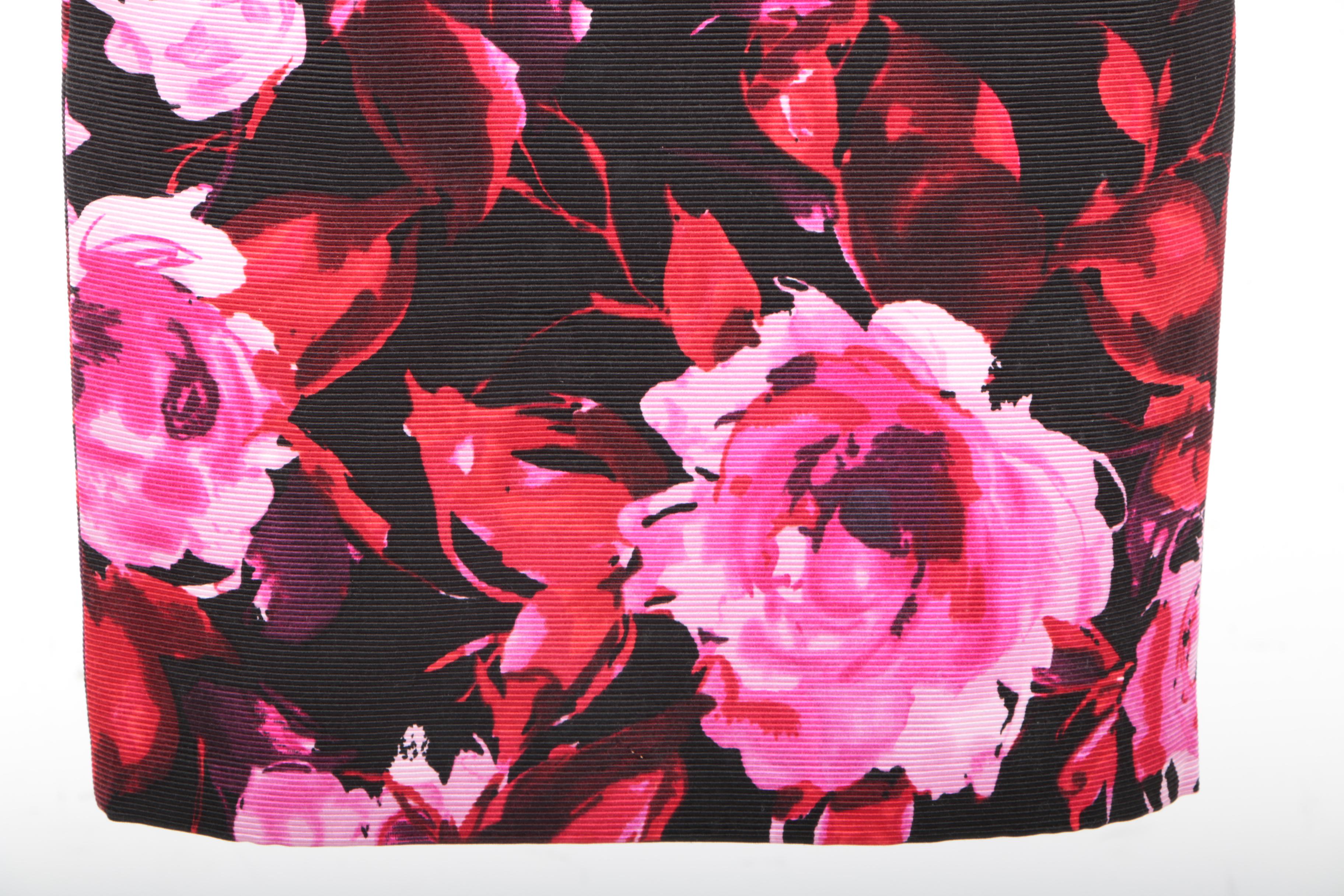 St. John Floral Print Dress