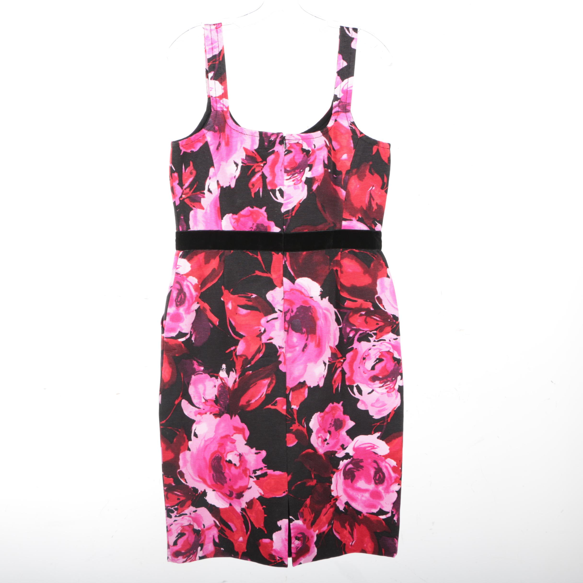 St. John Floral Print Dress