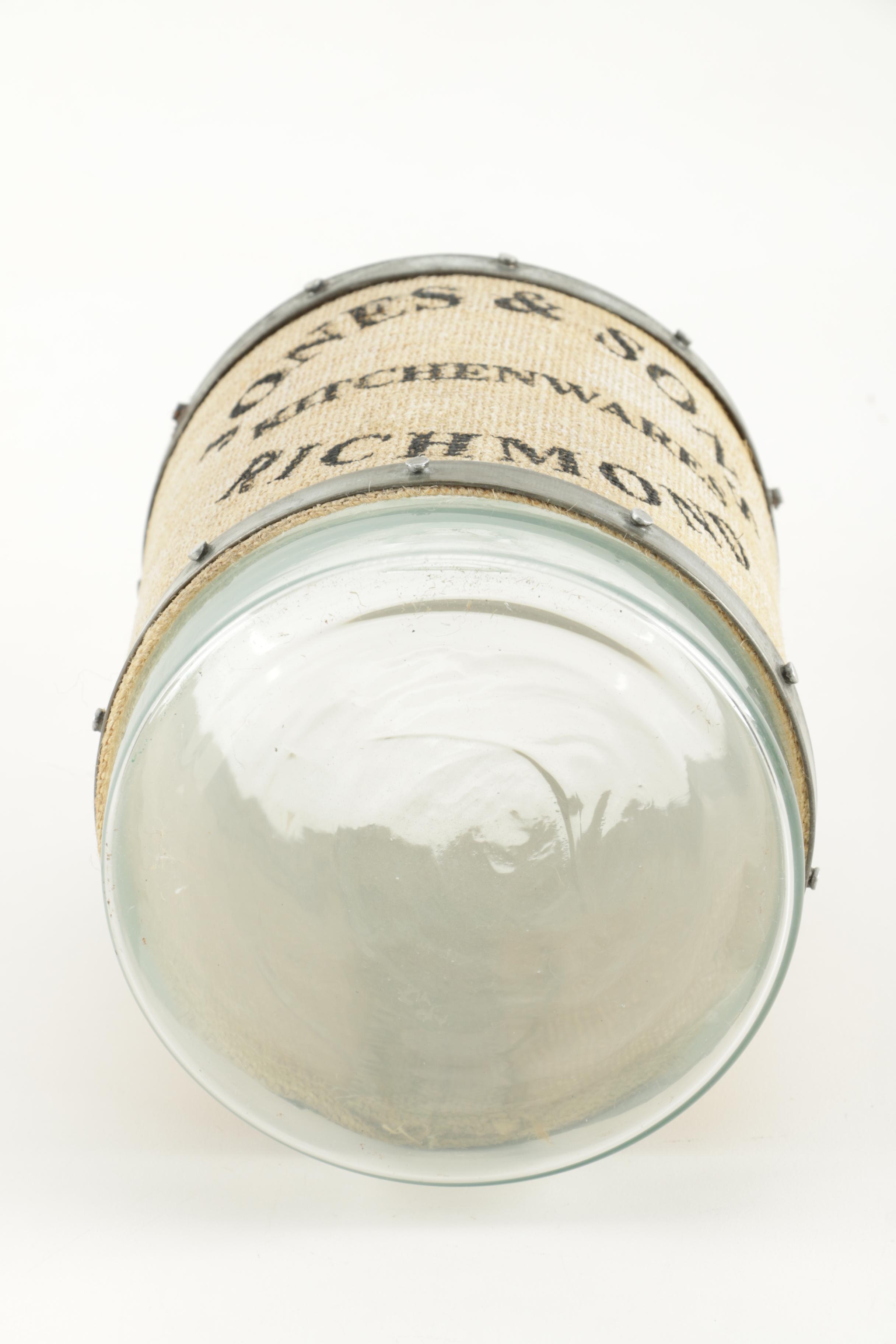 Decorative Glass Jugs With Burlap Lining