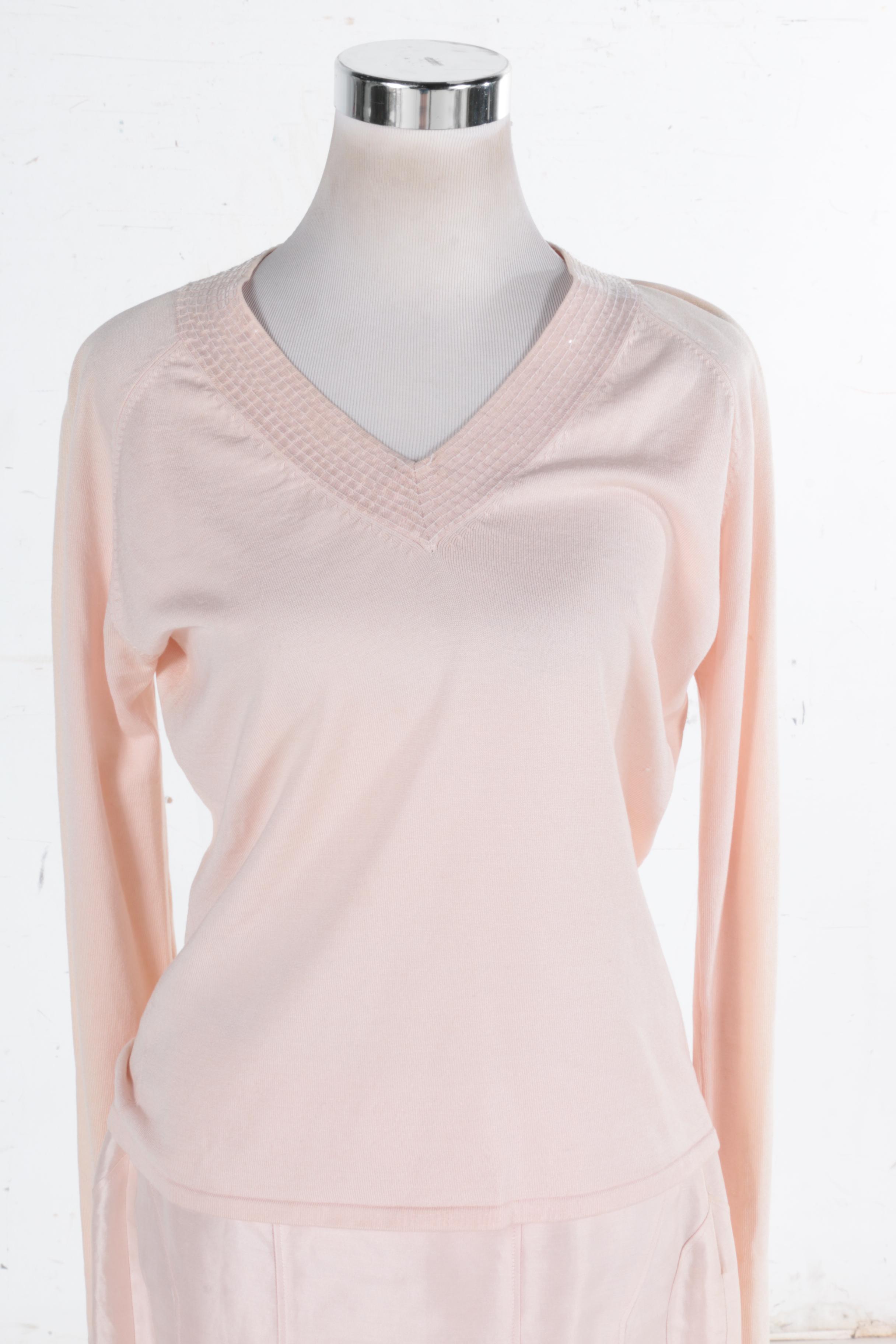 Magaschoni Pale Pink Skirt Set