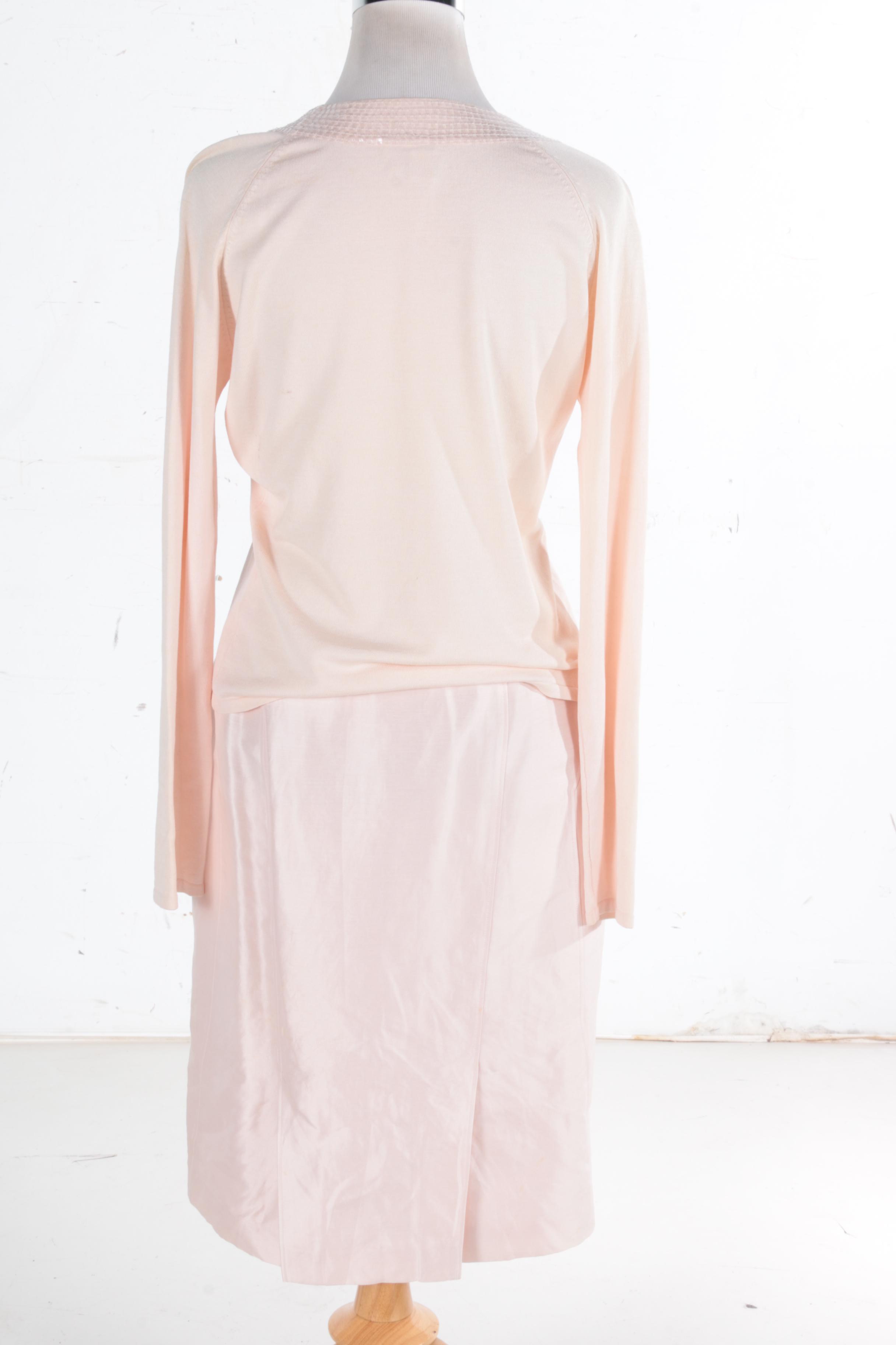 Magaschoni Pale Pink Skirt Set