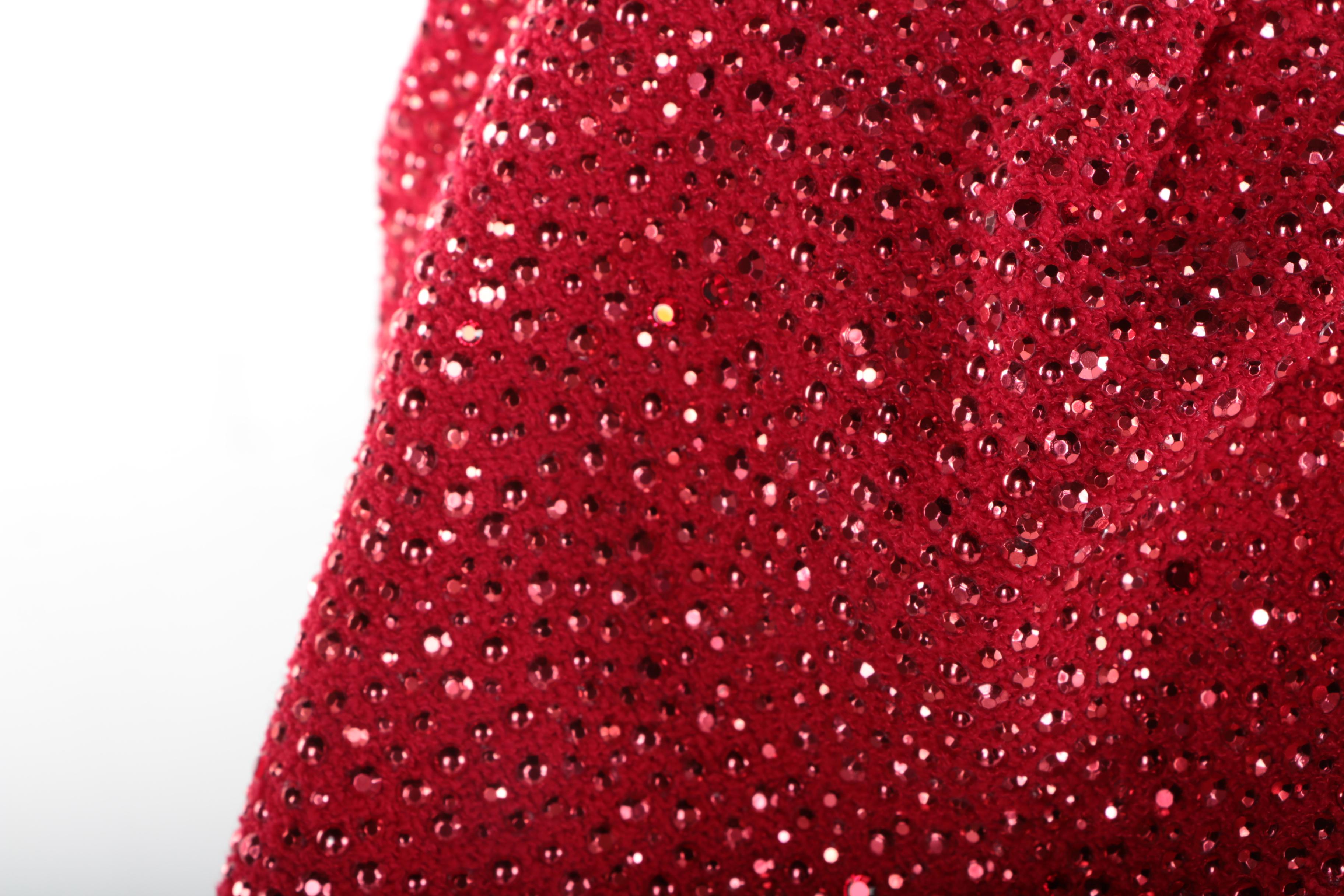 St John Red Cocktail Dress