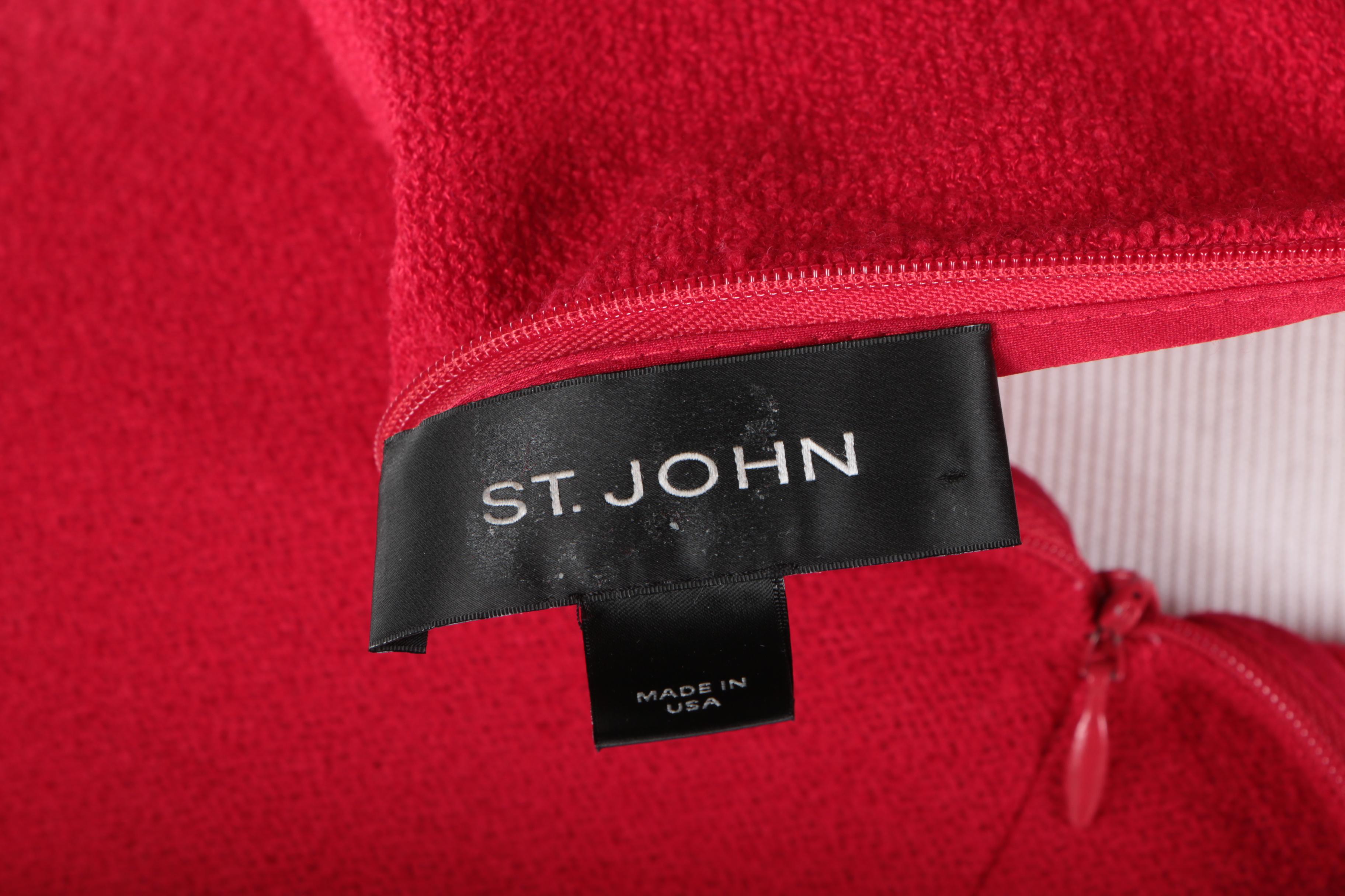 St John Red Cocktail Dress