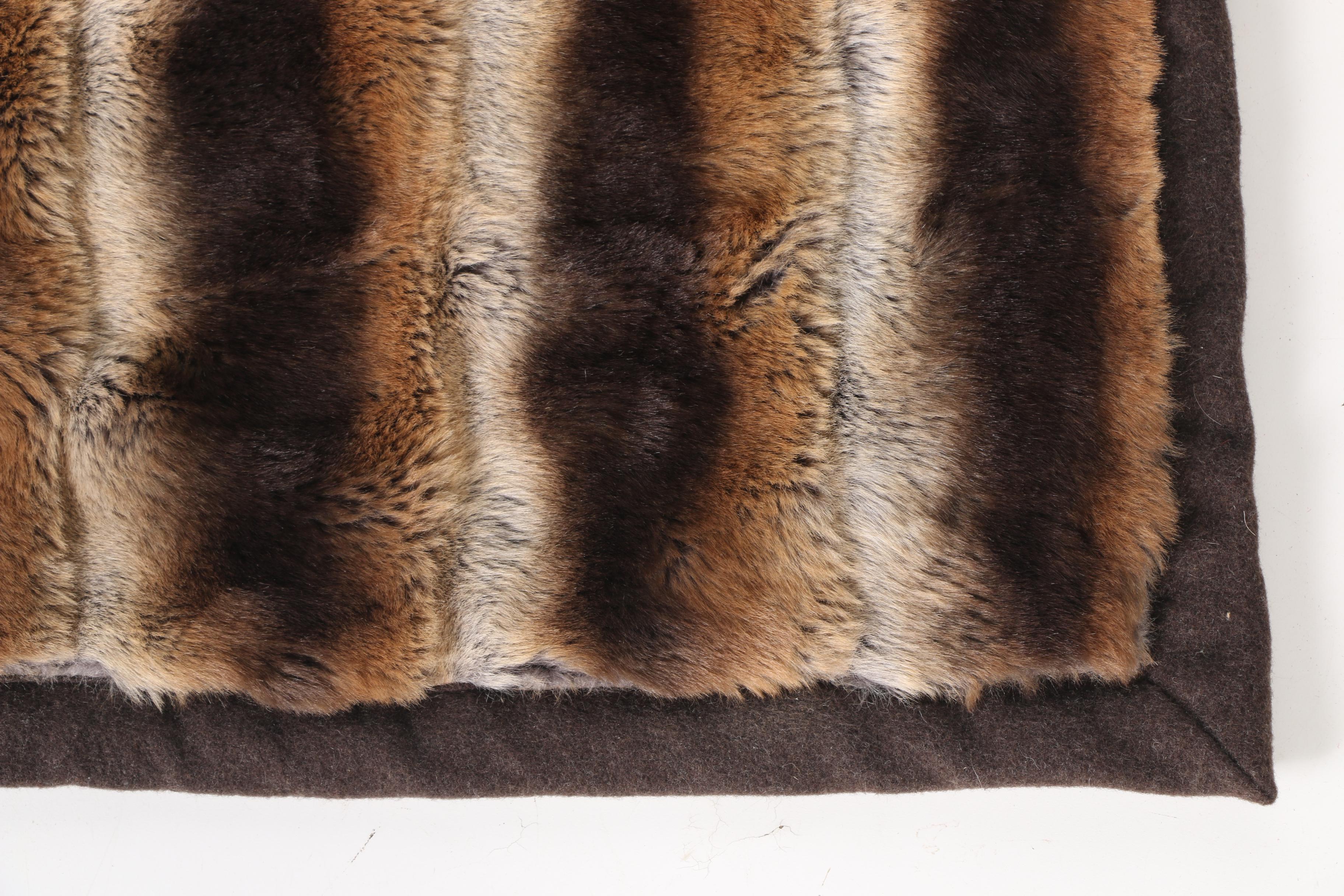 Sargio Domezetti Faux Fur Throw