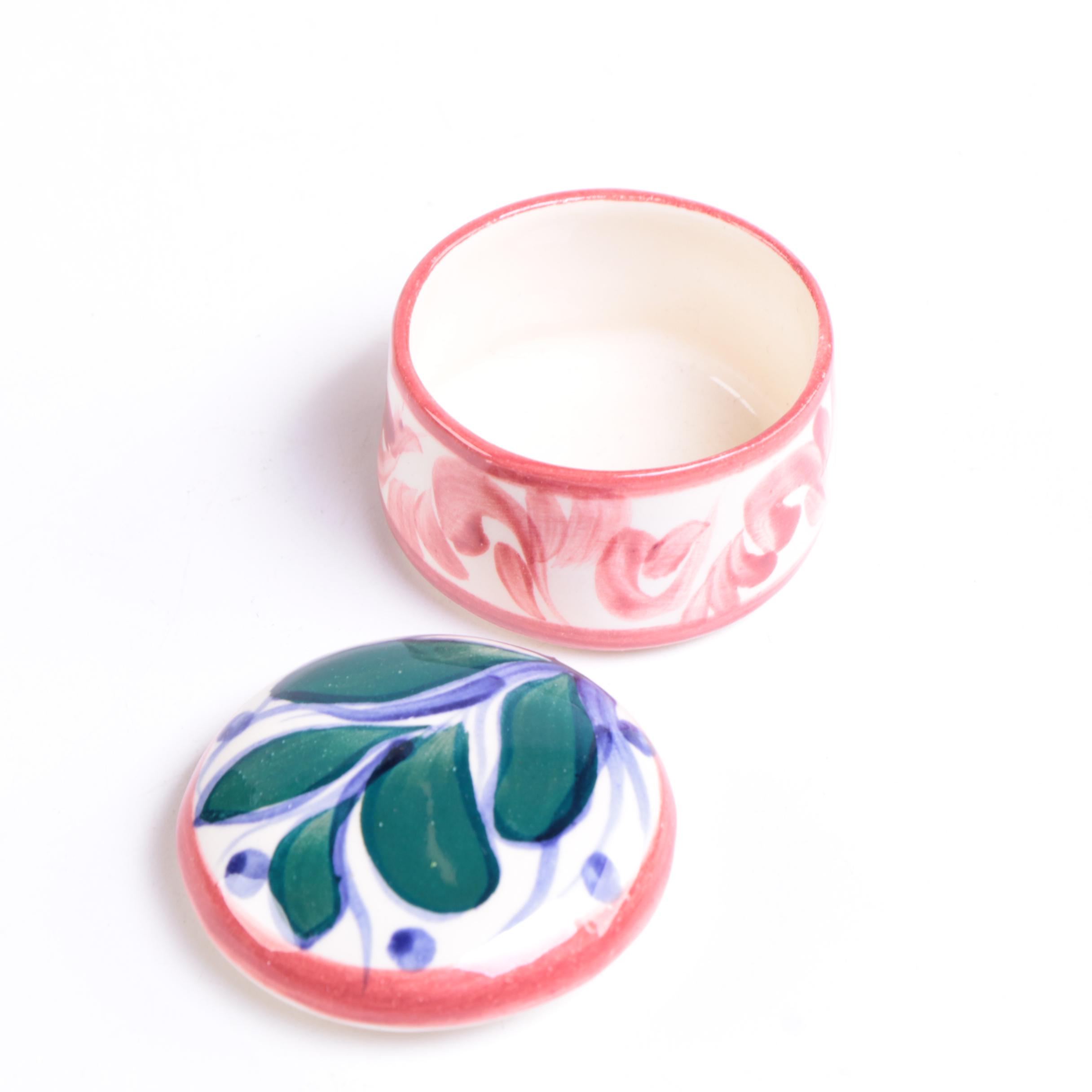 Hand-painted Trinket Boxes Including Le Tallec for Tiffany and Co