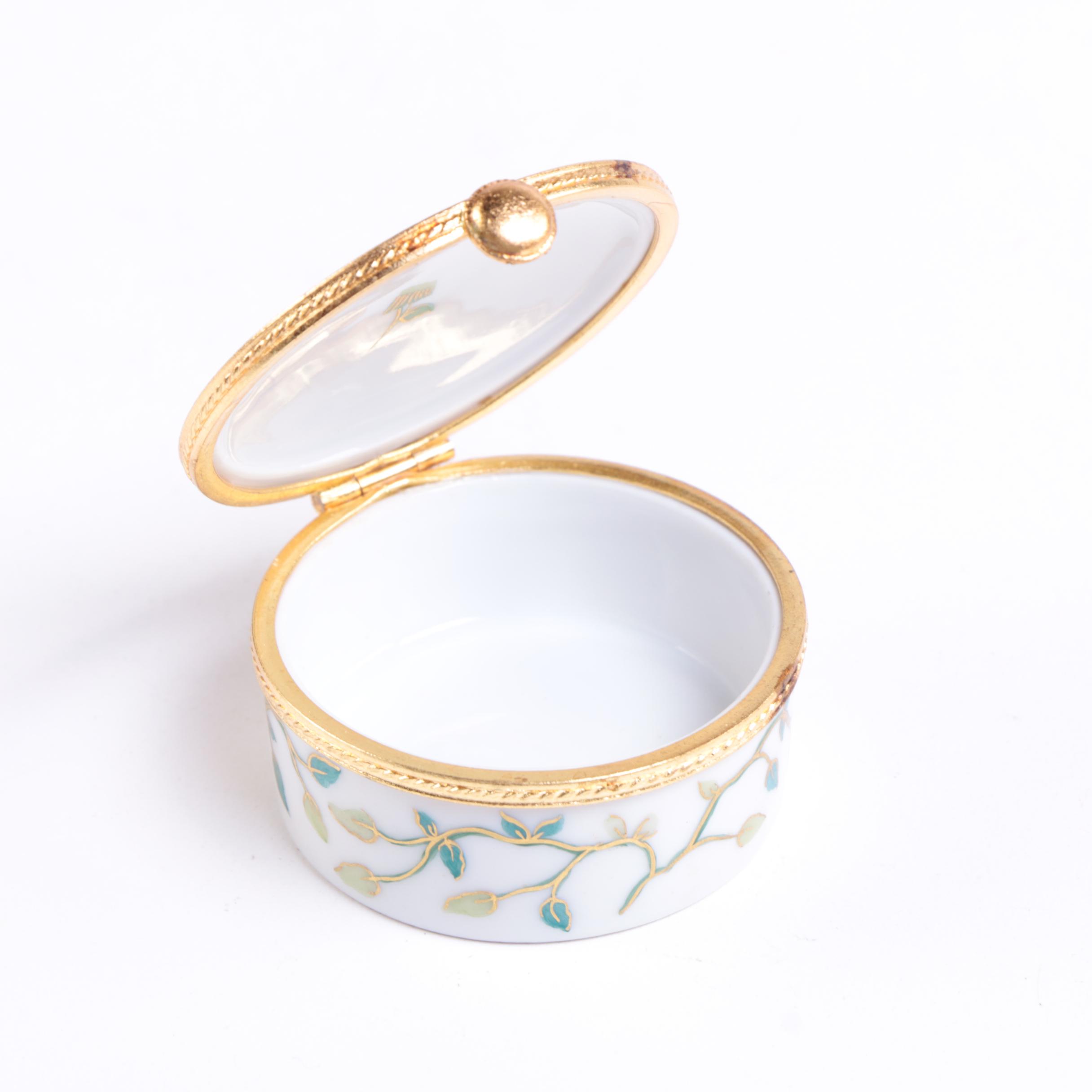 Hand-painted Trinket Boxes Including Le Tallec for Tiffany and Co