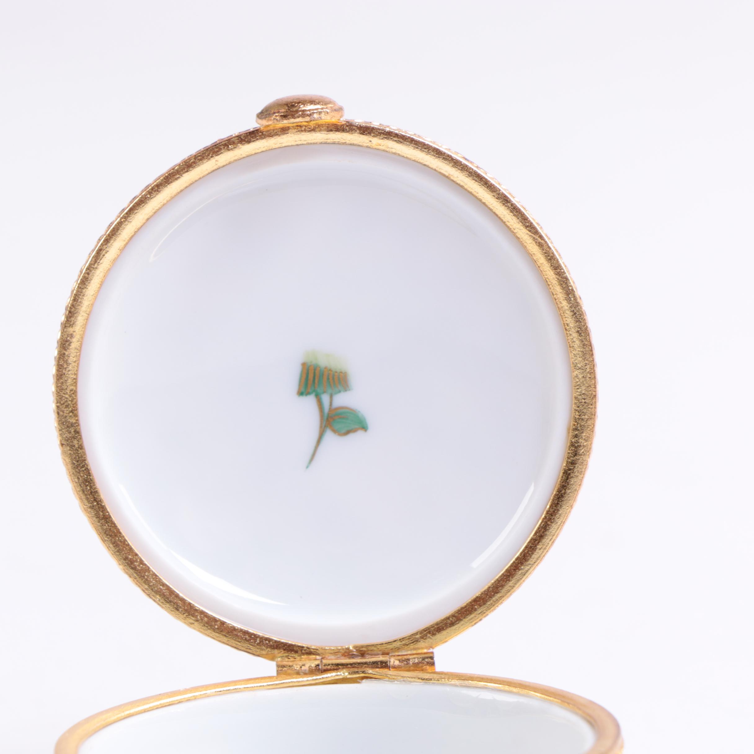 Hand-painted Trinket Boxes Including Le Tallec for Tiffany and Co