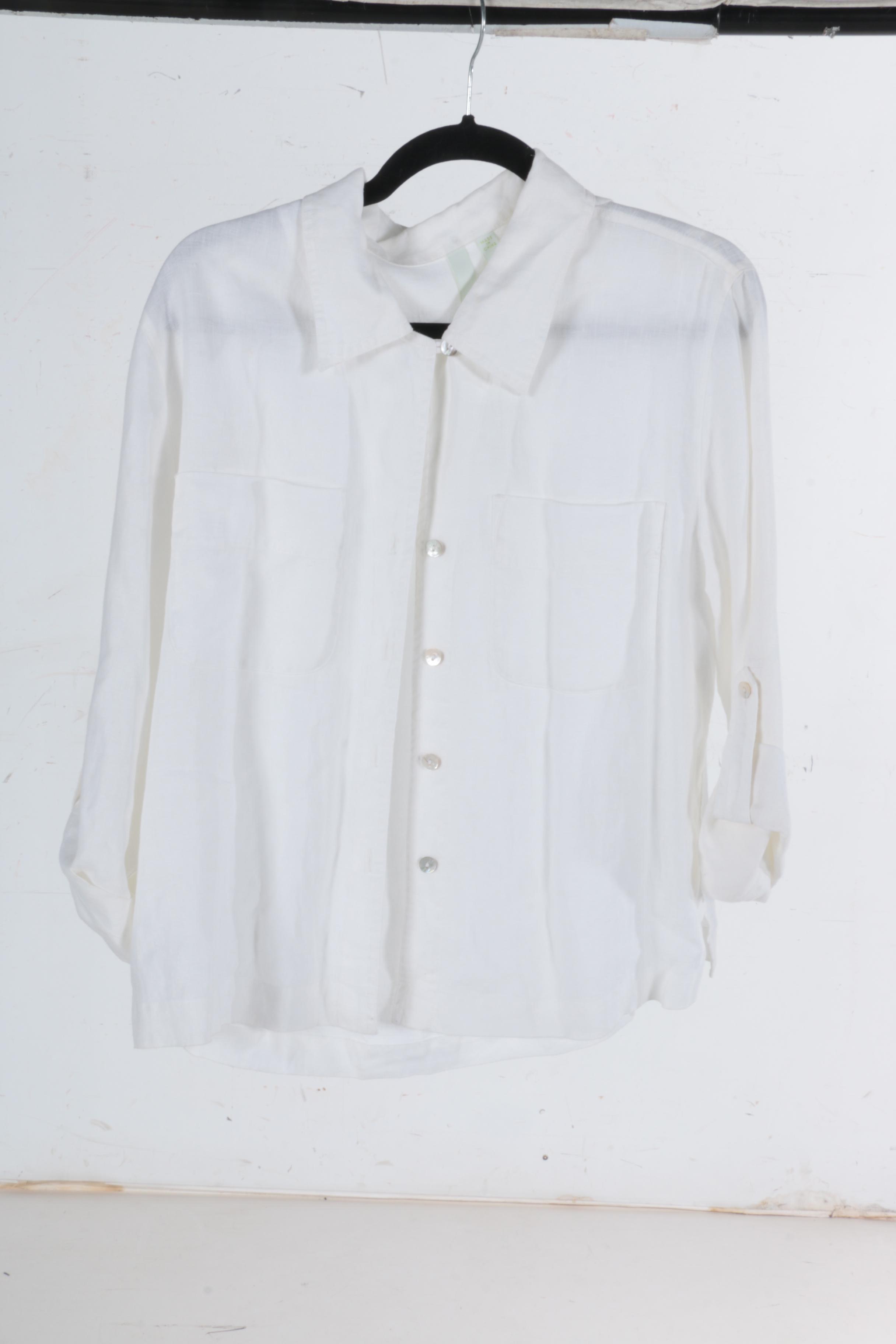 Women's Linen Tops And Bottoms Including Eileen Fisher