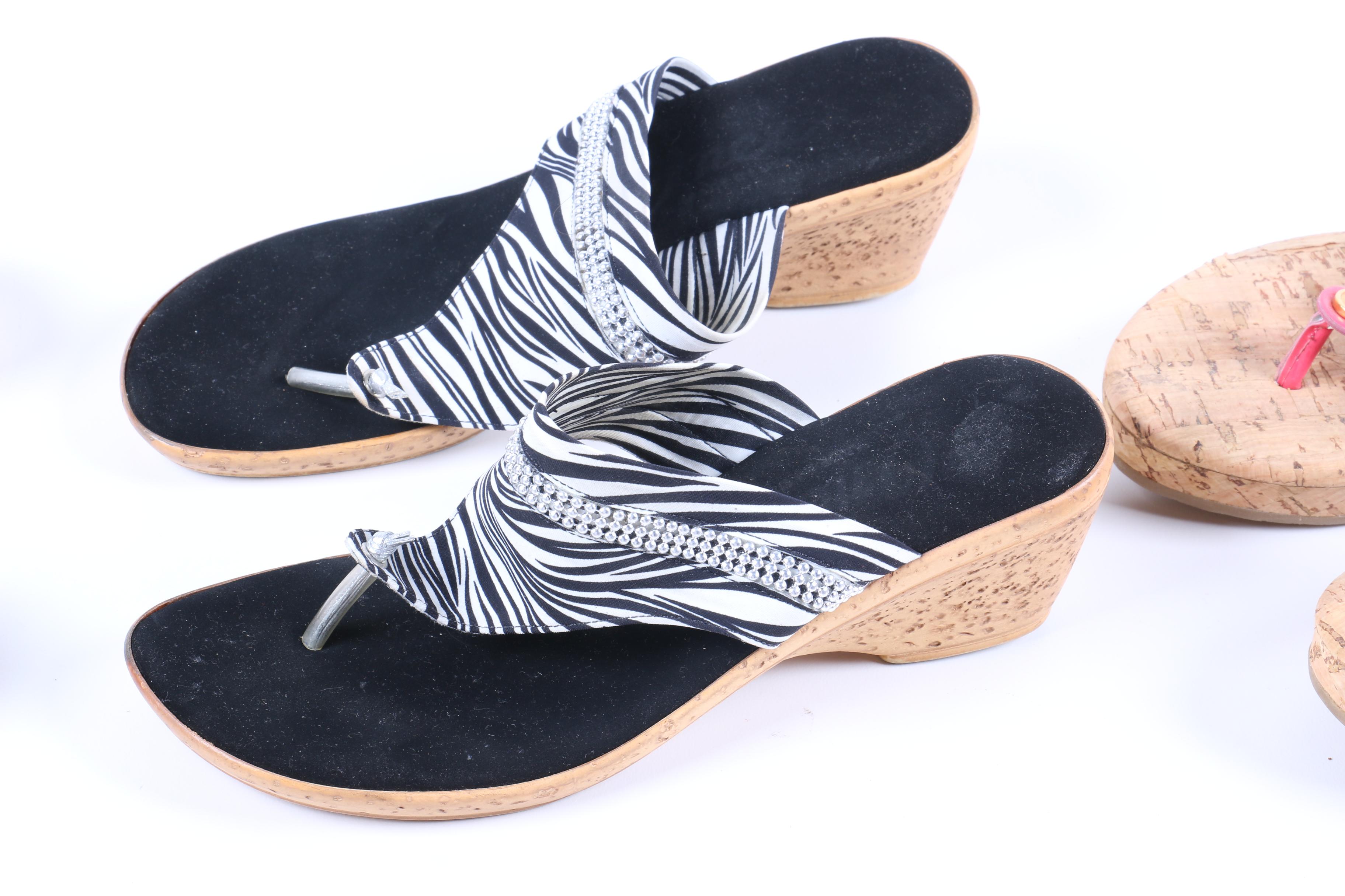 Women's Cork Style Sandals Including Onex