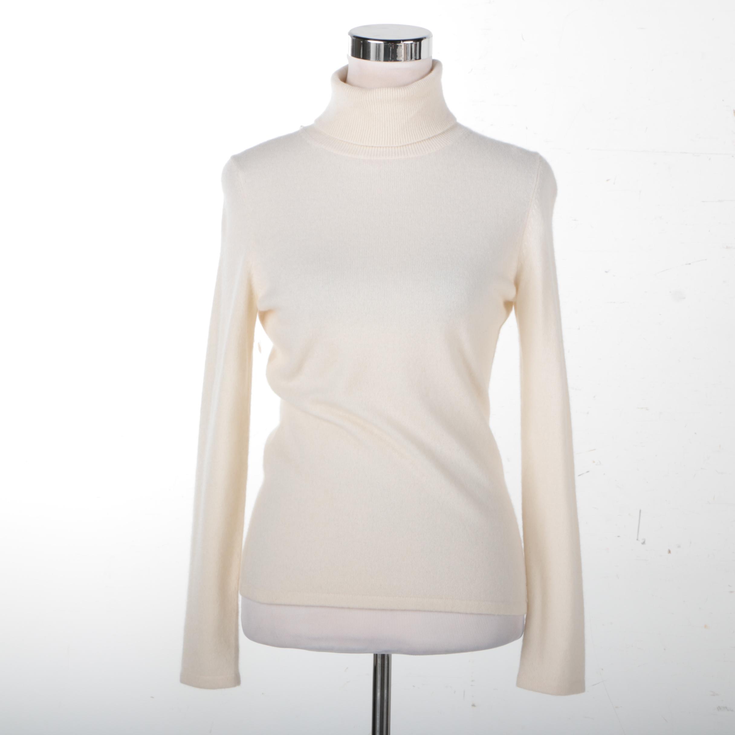 Saks Fifth Avenue Cashmere Turtle Neck Sweater