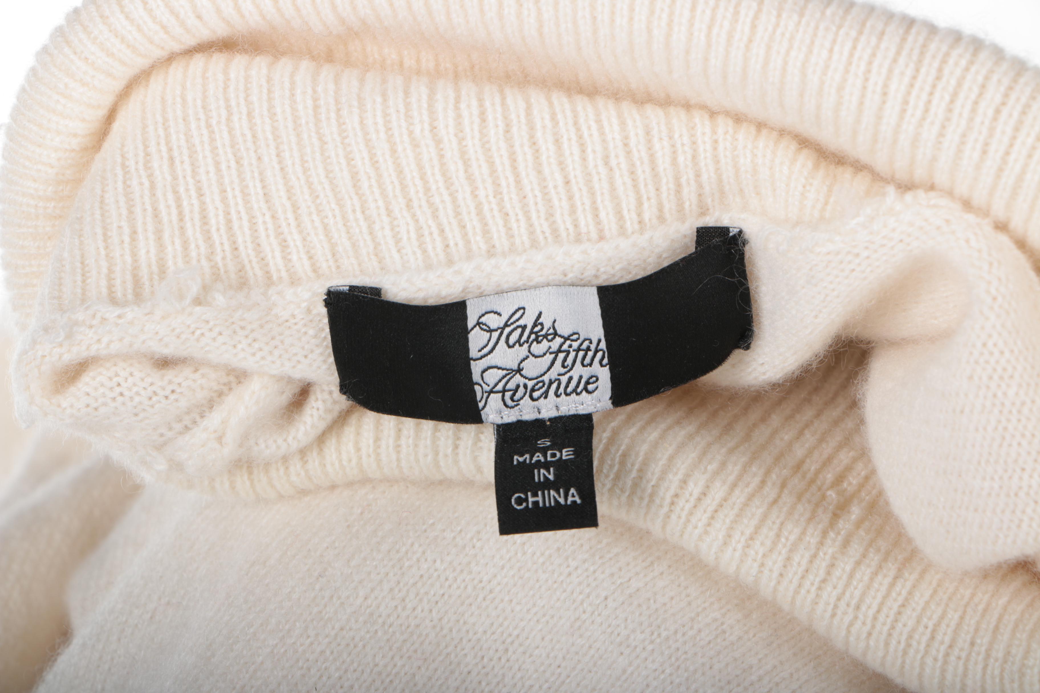 Saks Fifth Avenue Cashmere Turtle Neck Sweater
