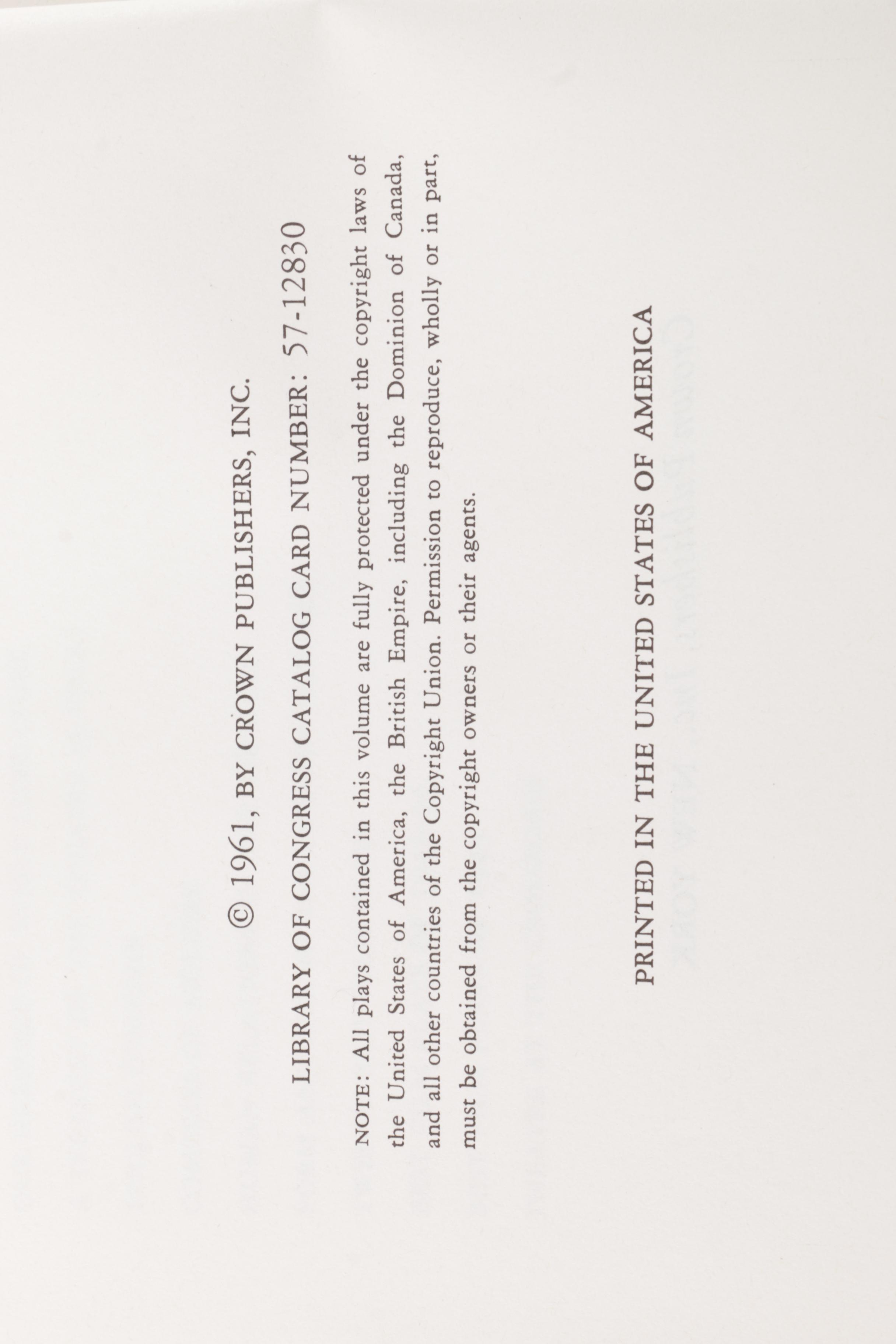 "Best American Plays" by John Gassner Four Volume Set