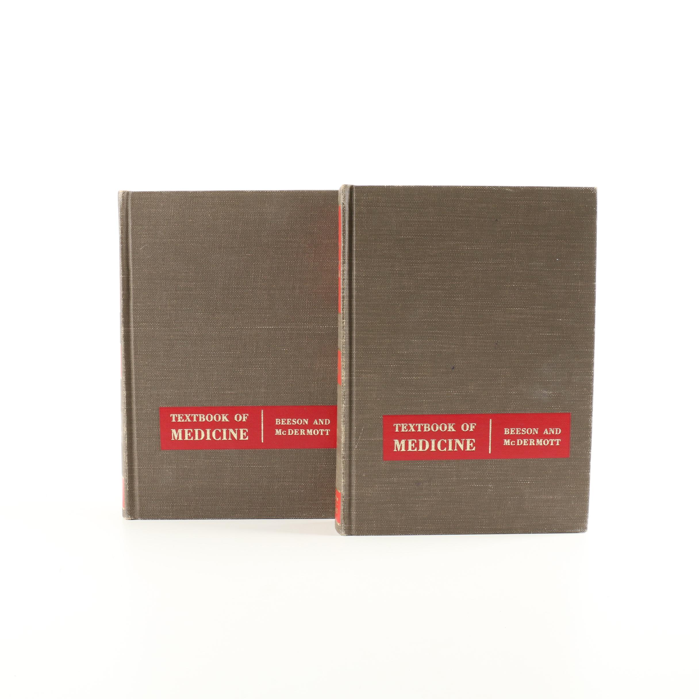 1963 "Cecil-Loeb Textbook of Medicine" by Beeson & McDermott Volumes I & II