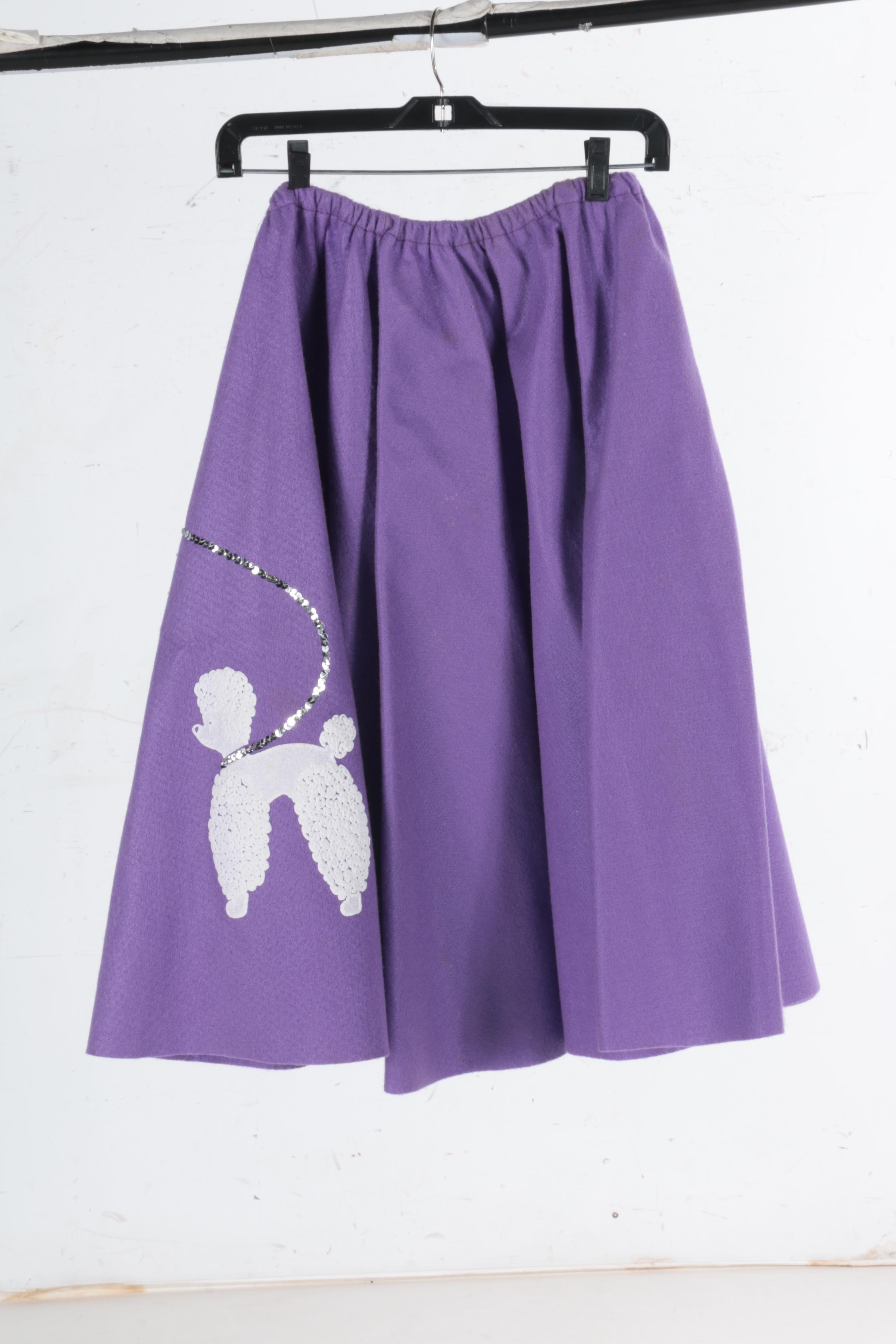 Vintage Clothing Including a Poodle Skirt Costume