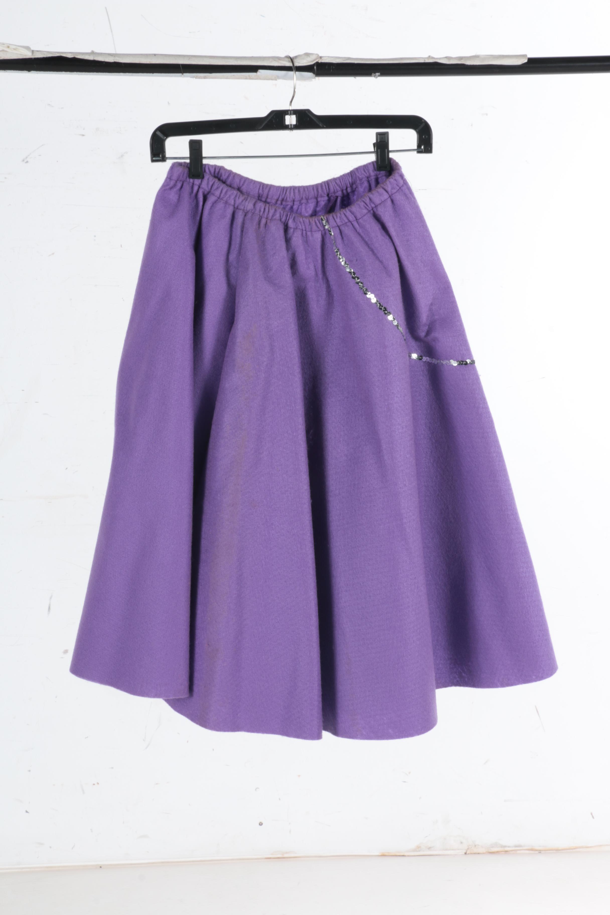 Vintage Clothing Including a Poodle Skirt Costume