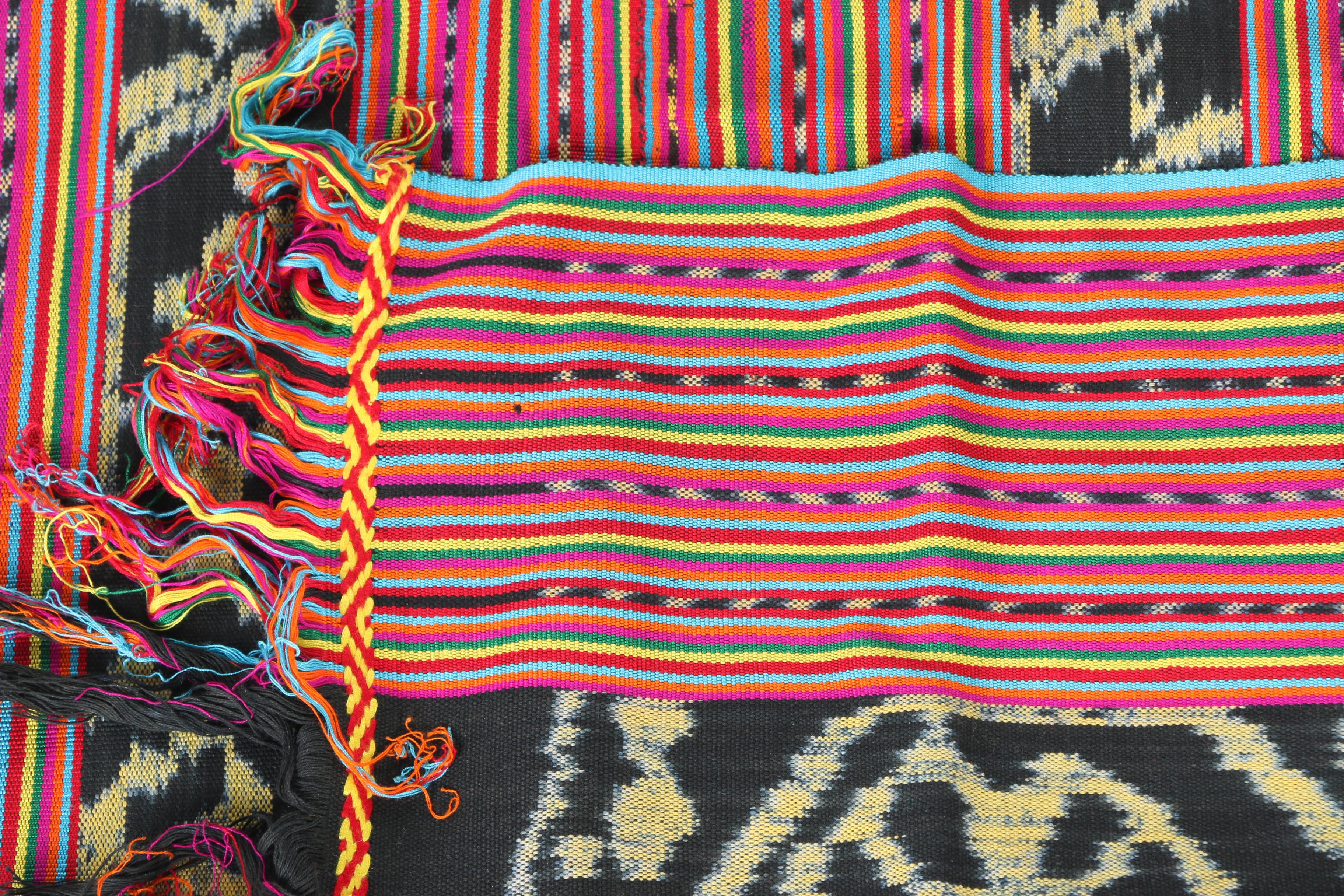 Decorative multi-colored scarf