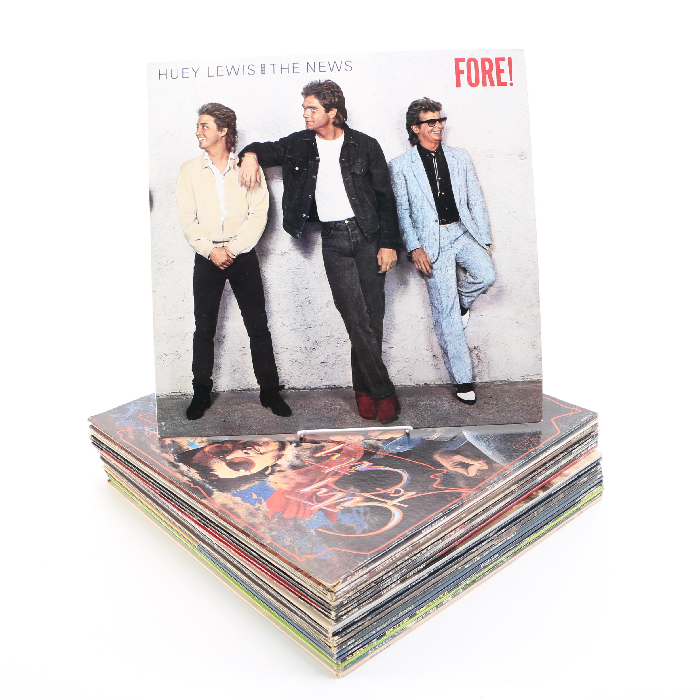 Madonna, Huey Lewis and Other Rock/Pop LPs