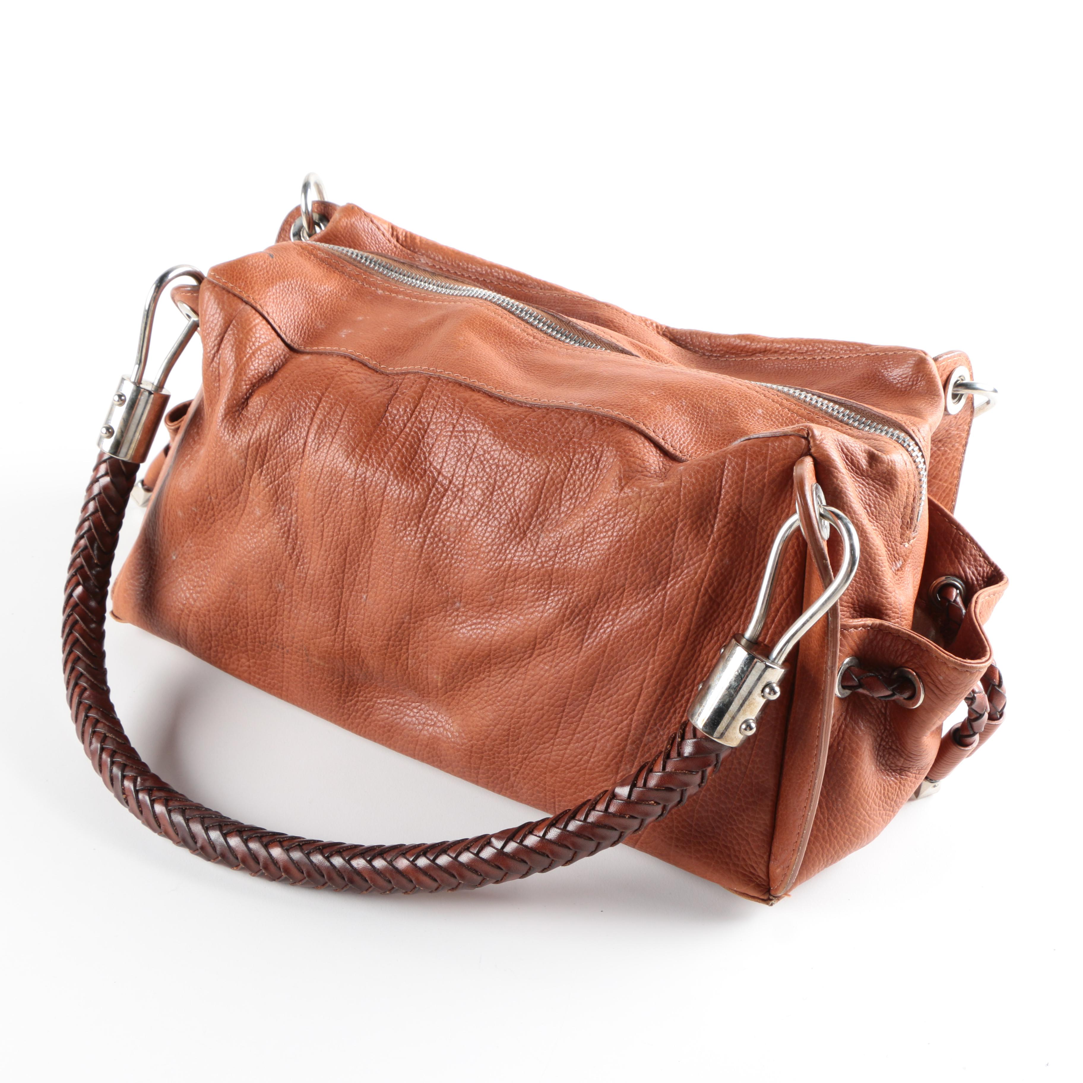 Michael Kors Brown Leather Satchel