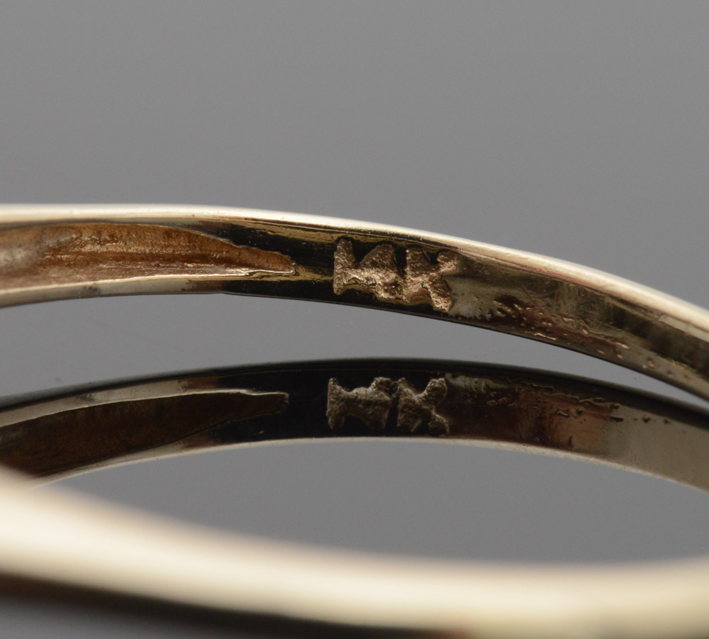 Vintage 14K Yellow Gold Diamond Engagement Ring by hanDKraft