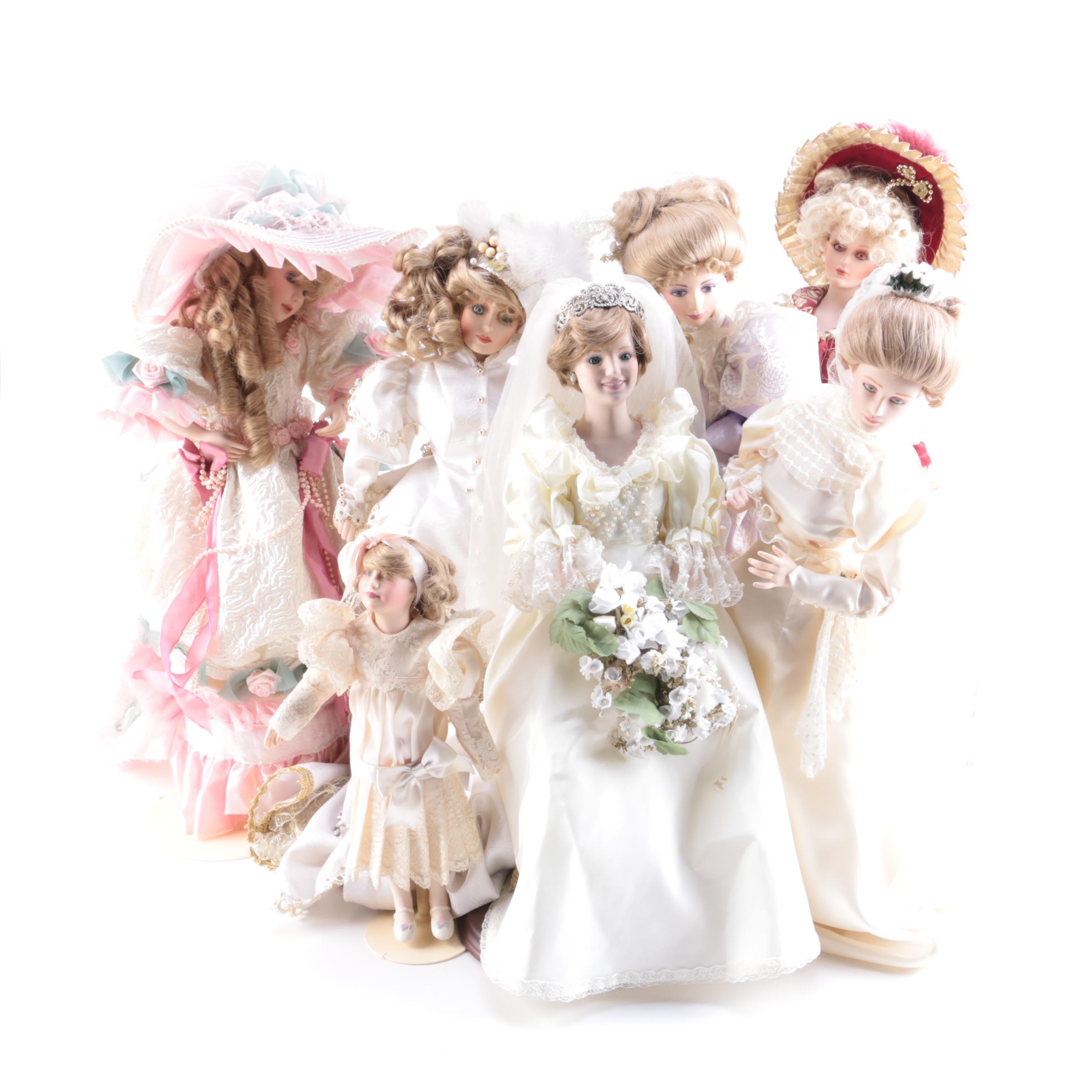 Porcelain Dolls Featuring Princess Diana