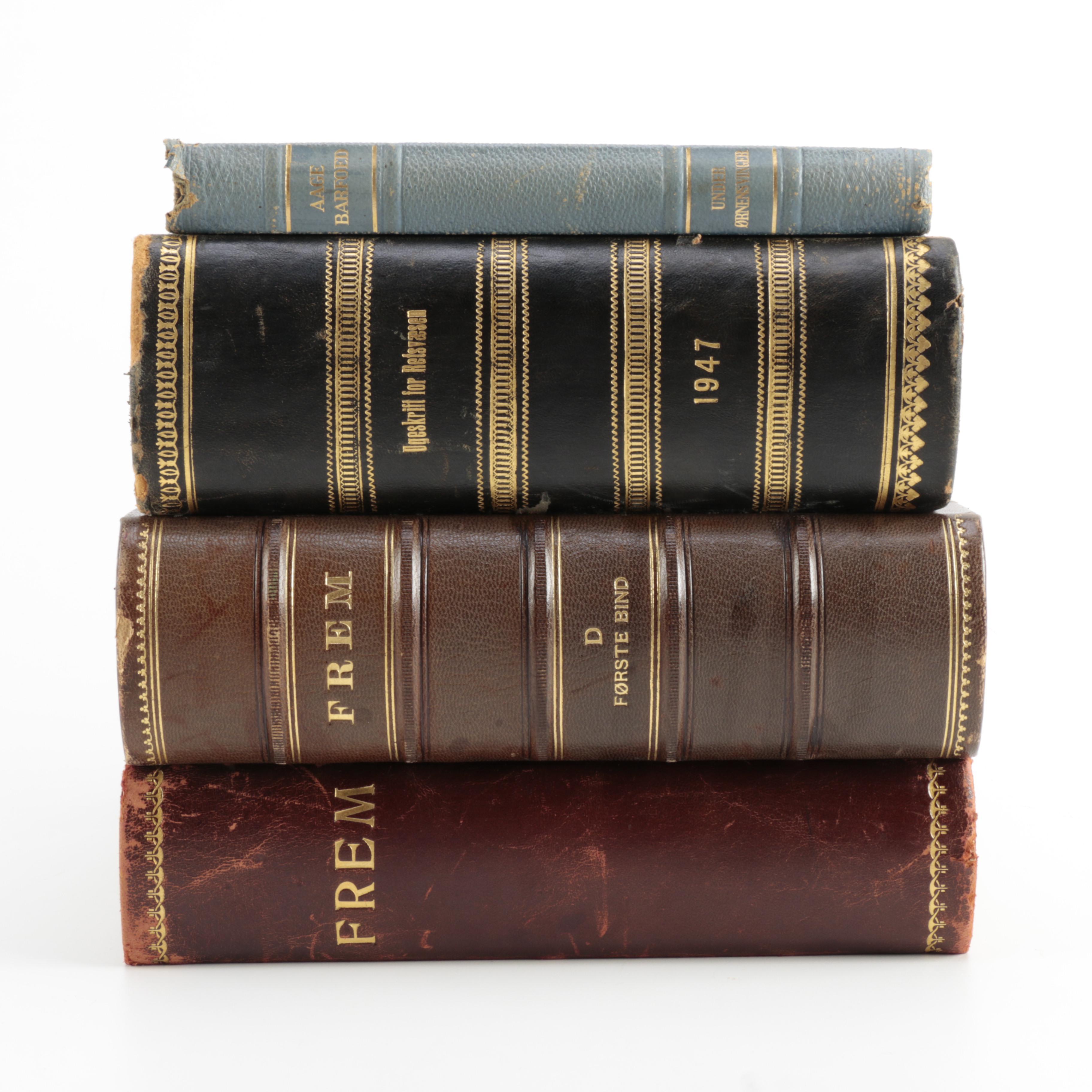 Collection of Vintage Danish Books