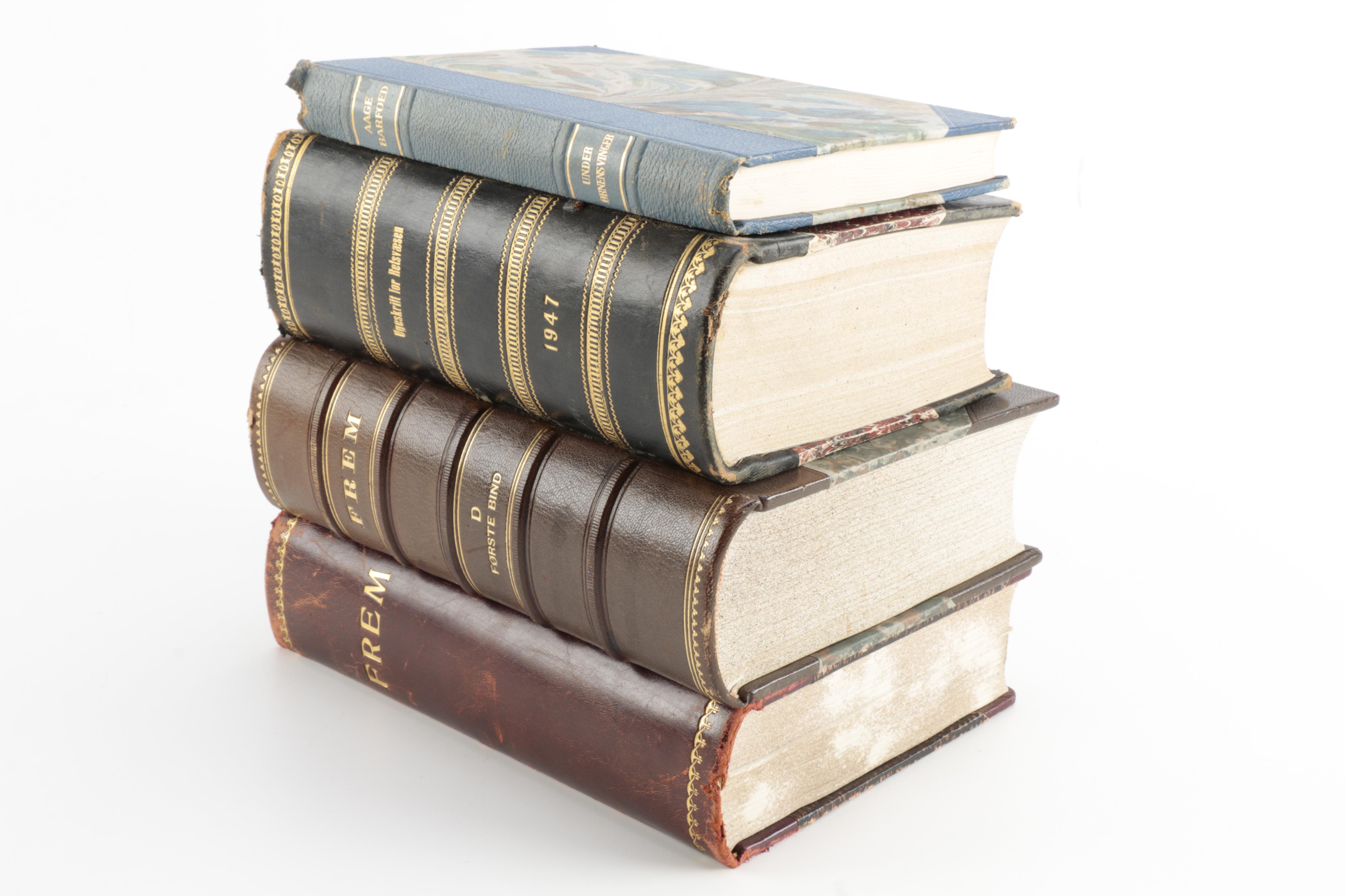 Collection of Vintage Danish Books